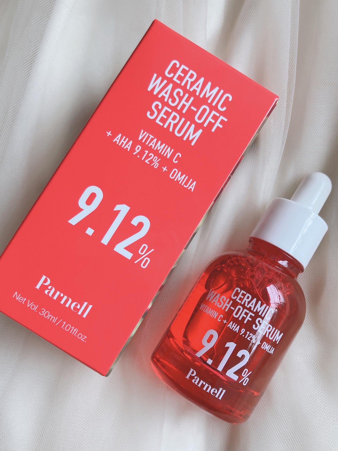 AHA 9.12 オミジャ 陶器肌 ウォッシュオフ セラム/parnell/美容液を使ったクチコミ(1枚目)