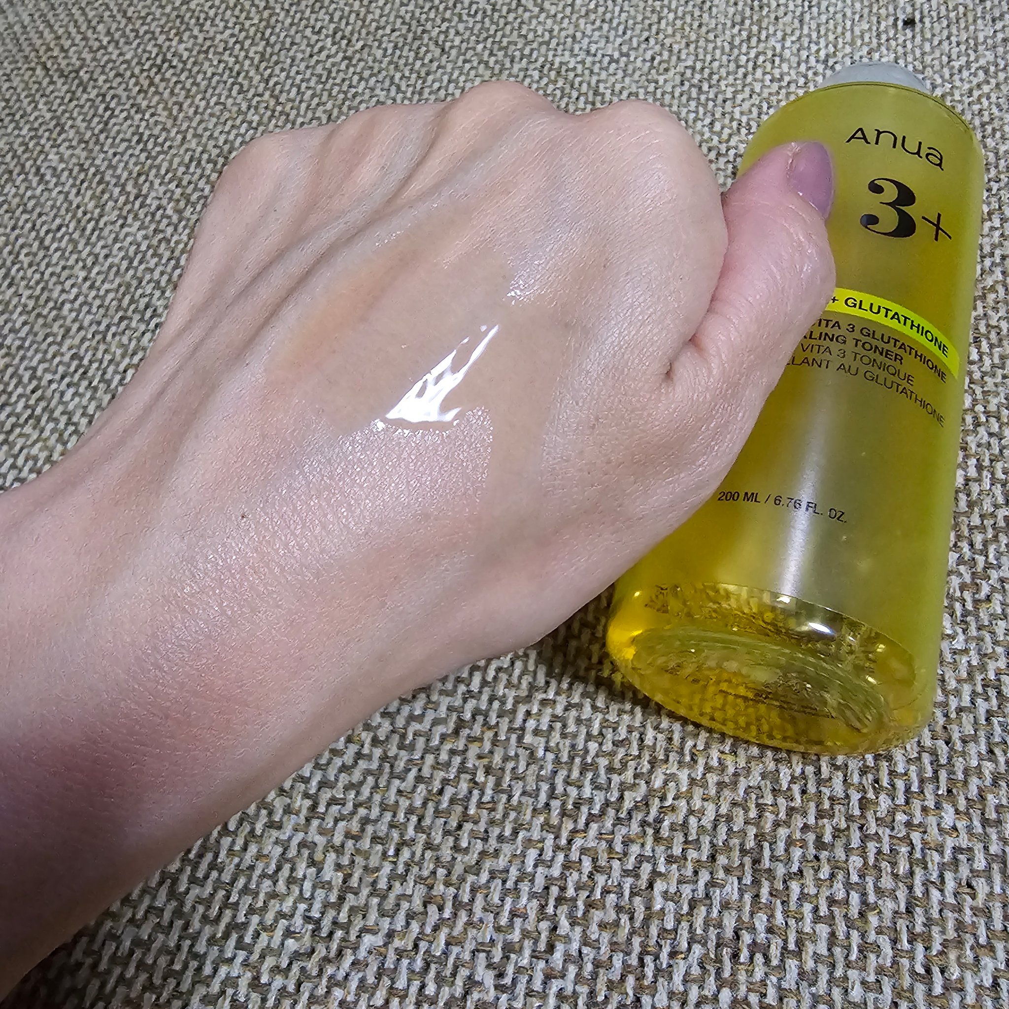 ビタミン3グルタチオンスパークリングトナー/Anua/化粧水を使ったクチコミ（3枚目）