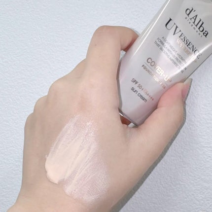 ウォータフルトーンアップサンクリーム(カバーベージュ)/ダルバ/日焼け止め・UVケアを使ったクチコミ(1枚目)