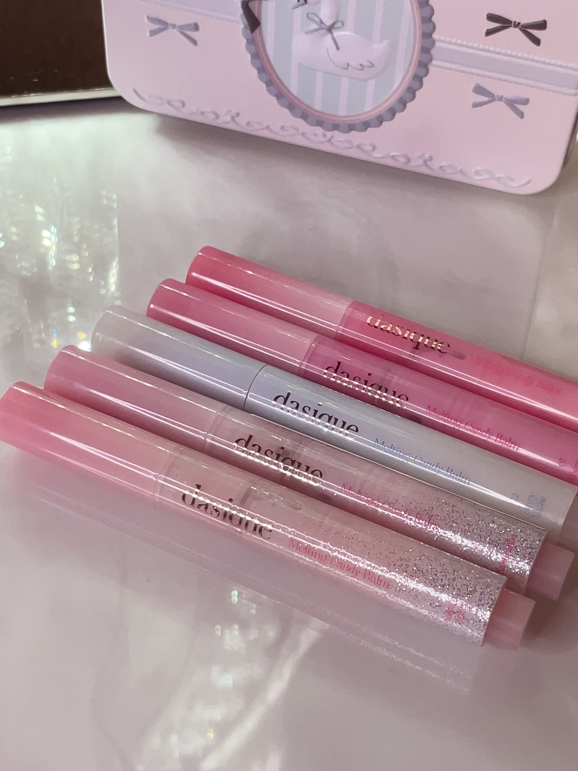 メルティングキャンディーバーム 07 チェリーフィズ/dasique/口紅を使ったクチコミ（2枚目）