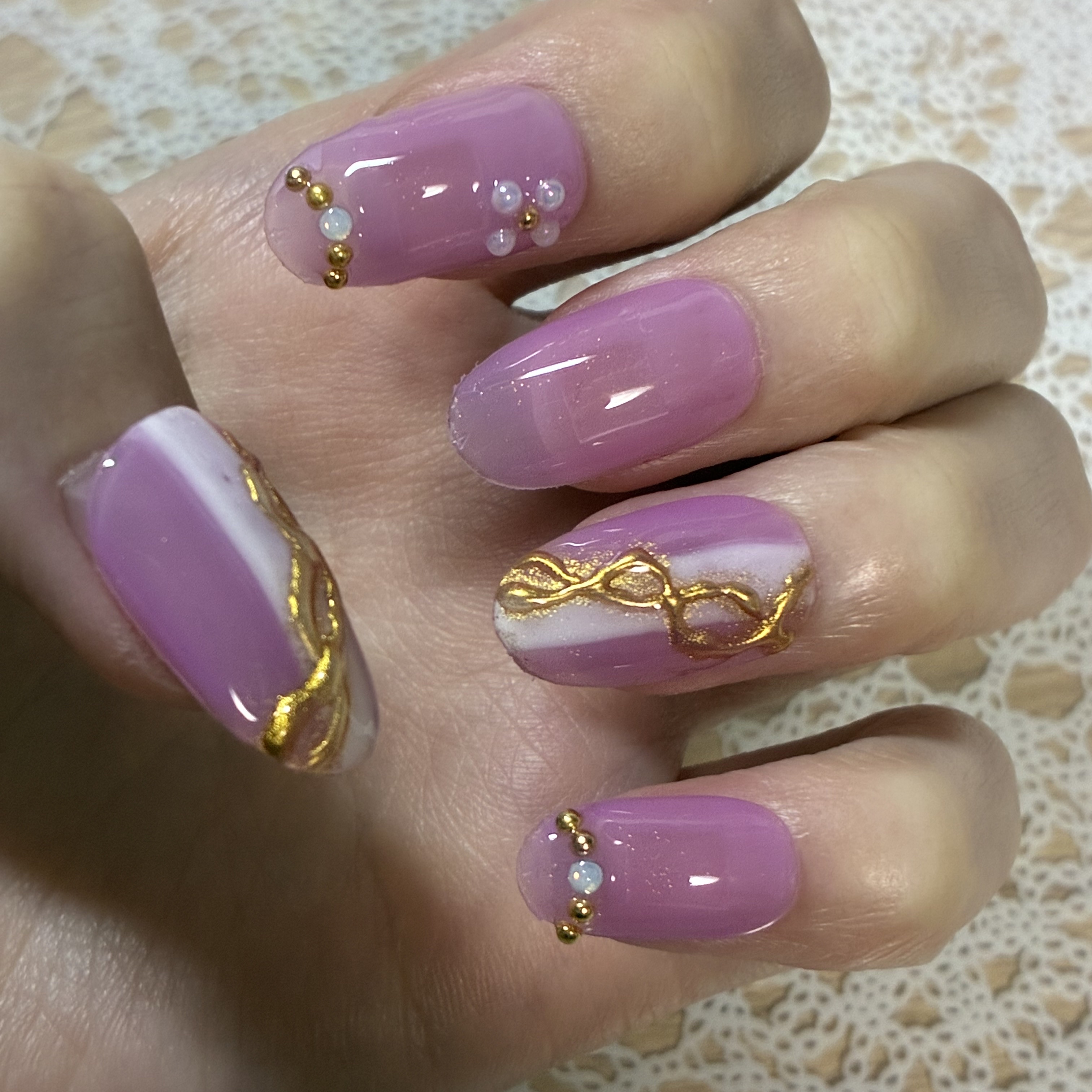 ジェルネイル（ライト対応）/セリア/ジェルネイルを使ったクチコミ（2枚目）