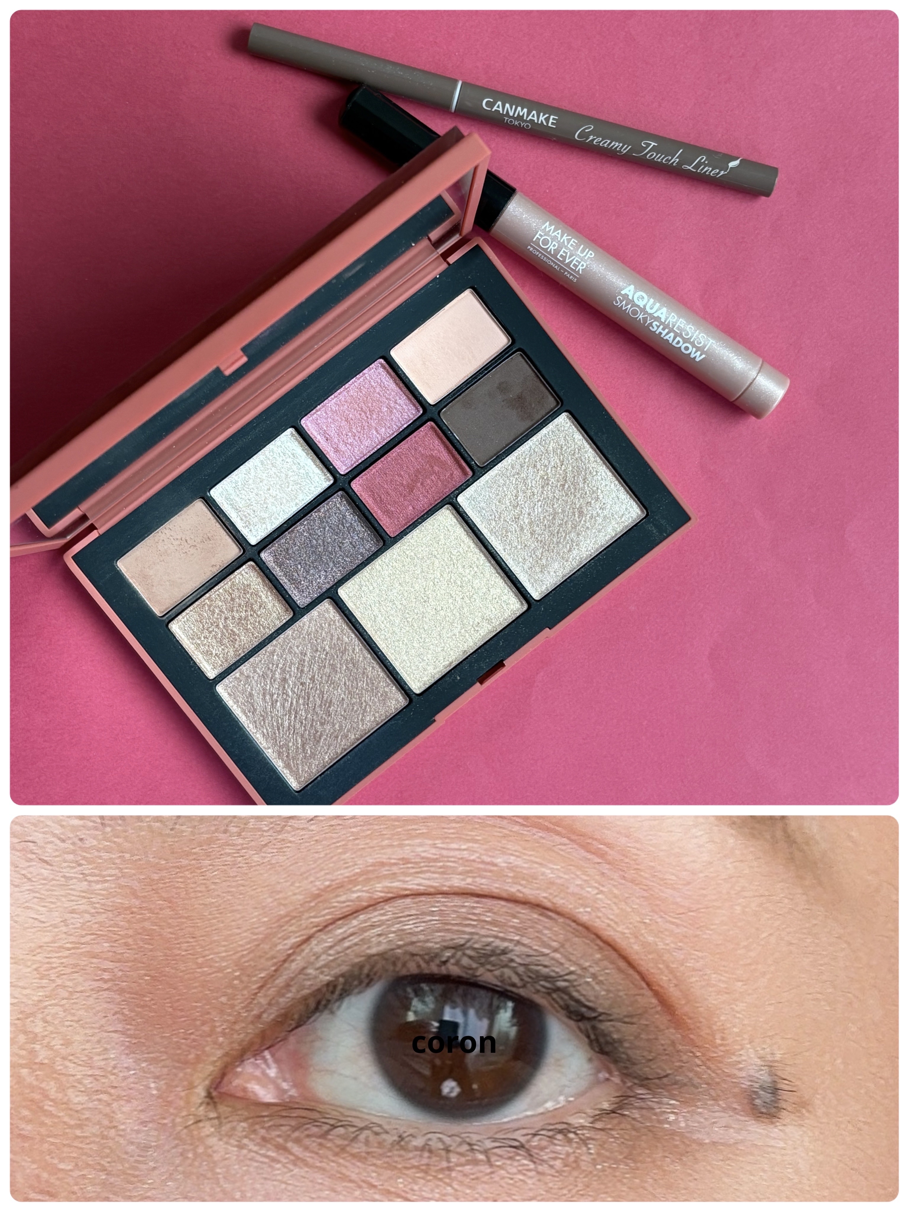 アクアレジスト スモーキーシャドウ 10. ピオニー/MAKE UP FOR EVER/スティックアイシャドウを使ったクチコミ（1枚目）