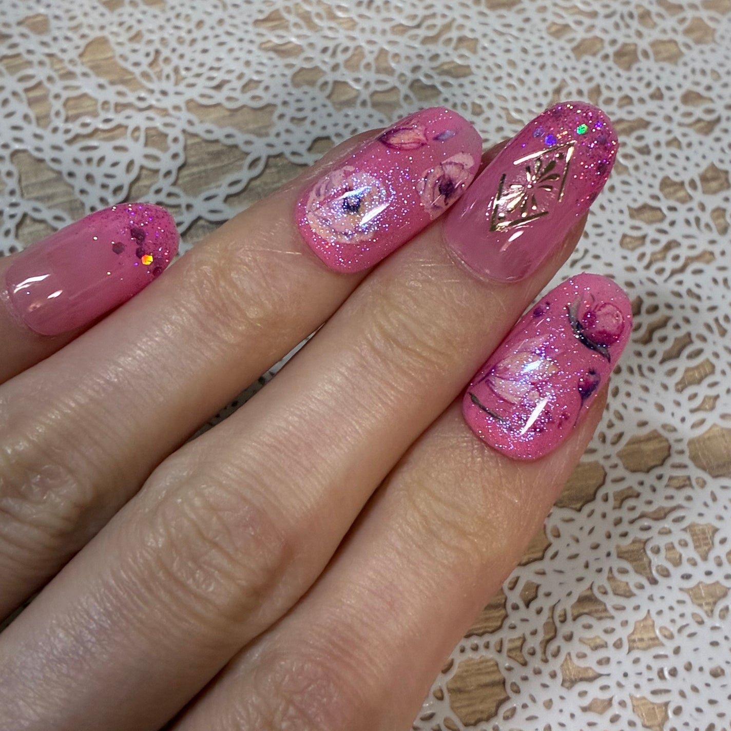 ジェルネイル(ライト対応)/セリア/ジェルネイルを使ったクチコミ(4枚目)