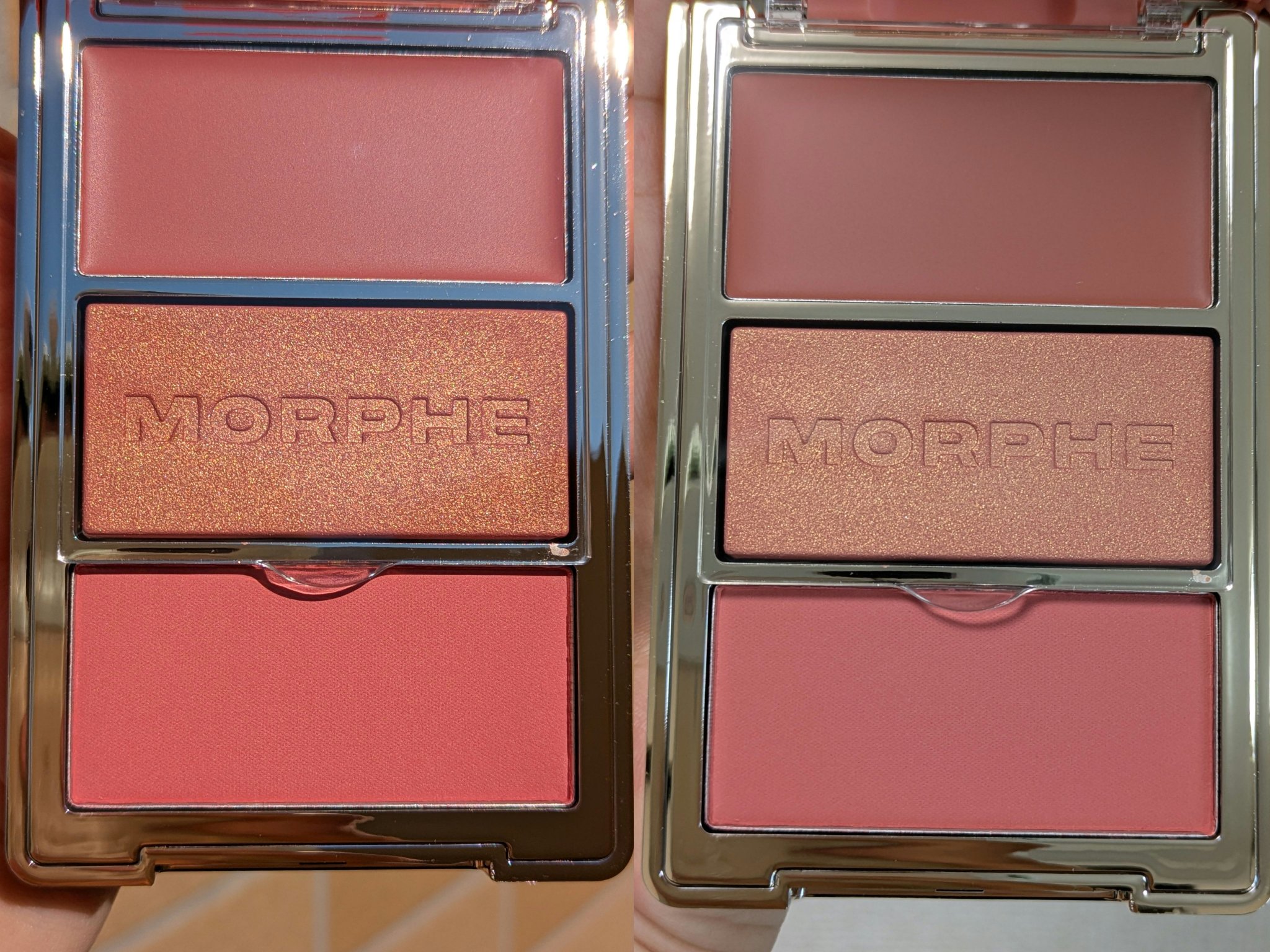 Cheek Thrills Multi-Finish Face Trio/Morphe/ジェル・クリームチークを使ったクチコミ（1枚目）