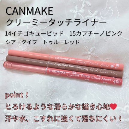 クリーミータッチライナー/キャンメイク/ジェルアイライナーを使ったクチコミ(2枚目)