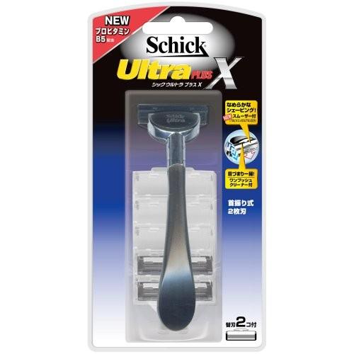 Schick ウルトラ プラスX  ホルダー 替刃2コ付