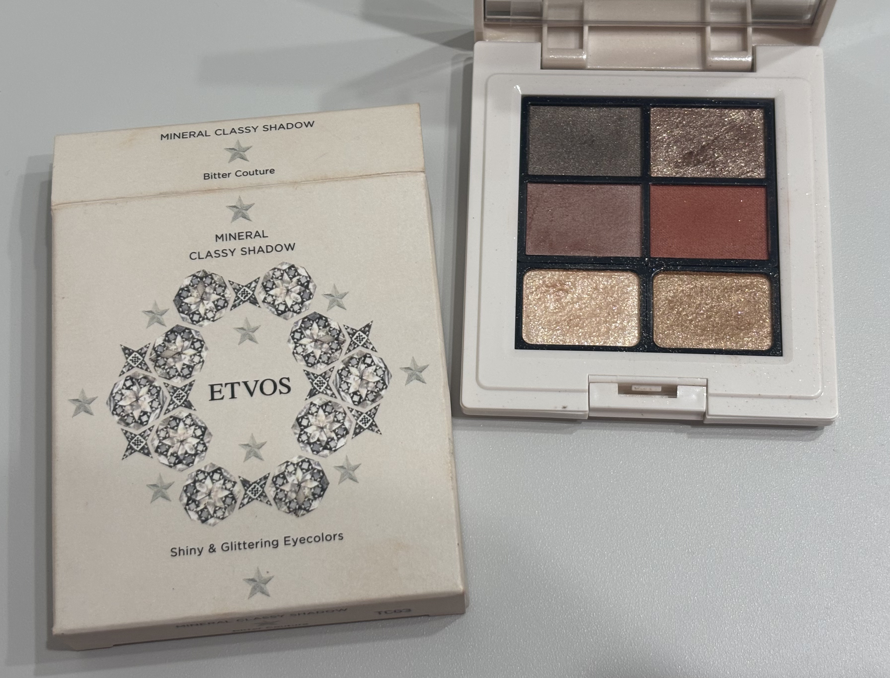 ミネラルクラッシィシャドー2022CF ビタークチュール/エトヴォス/アイシャドウパレットを使ったクチコミ（1枚目）