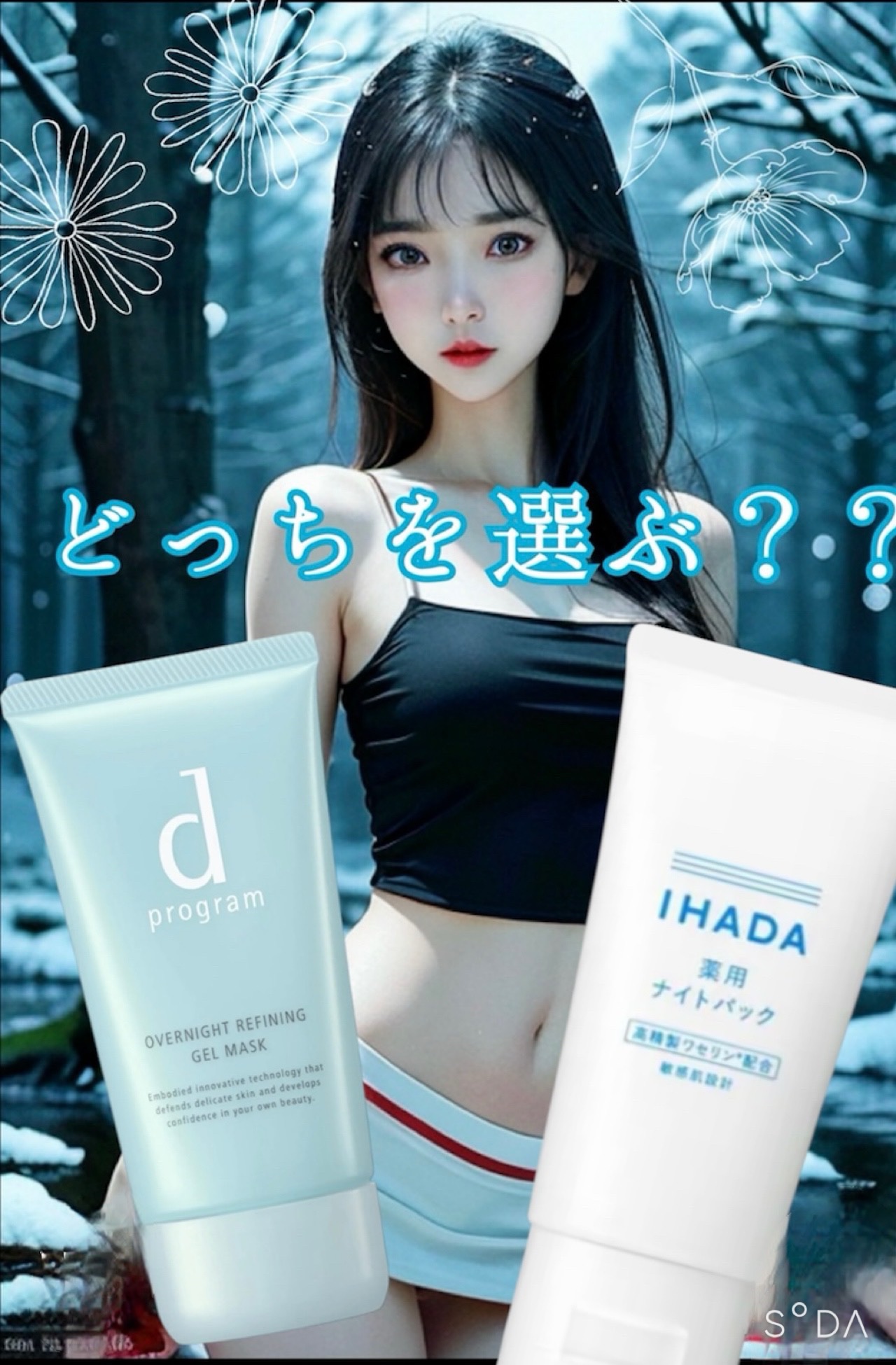 薬用ナイトパック/IHADA/フェイスクリームを使ったクチコミ（1枚目）