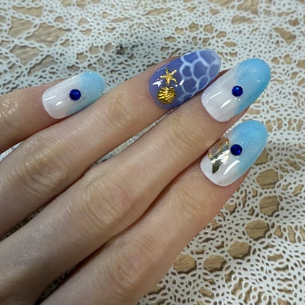 ジェルネイル(ライト対応)/セリア/ジェルネイルを使ったクチコミ(4枚目)