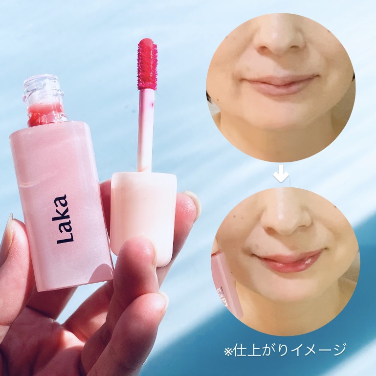 ポッピングバルーンティント/Laka/リップティントを使ったクチコミ（3枚目）