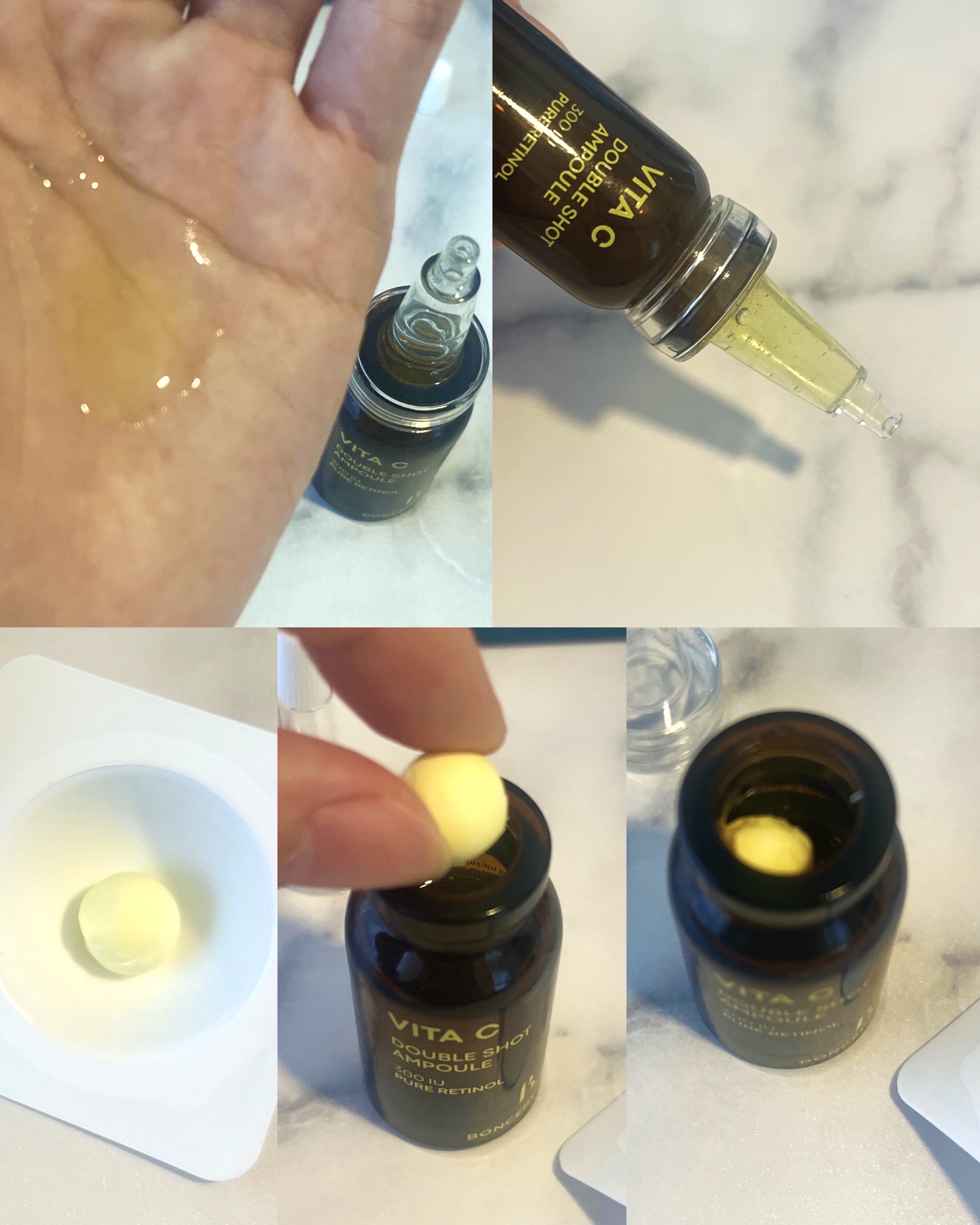 ビタC凍結乾燥ダブルショットアンプルキット/BONCEPT/美容液を使ったクチコミ（2枚目）