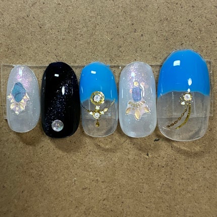 ジェルネイル(ライト対応)/セリア/ジェルネイルを使ったクチコミ(5枚目)