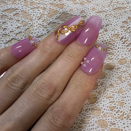 ジェルネイル(ライト対応)/セリア/ジェルネイルを使ったクチコミ(4枚目)