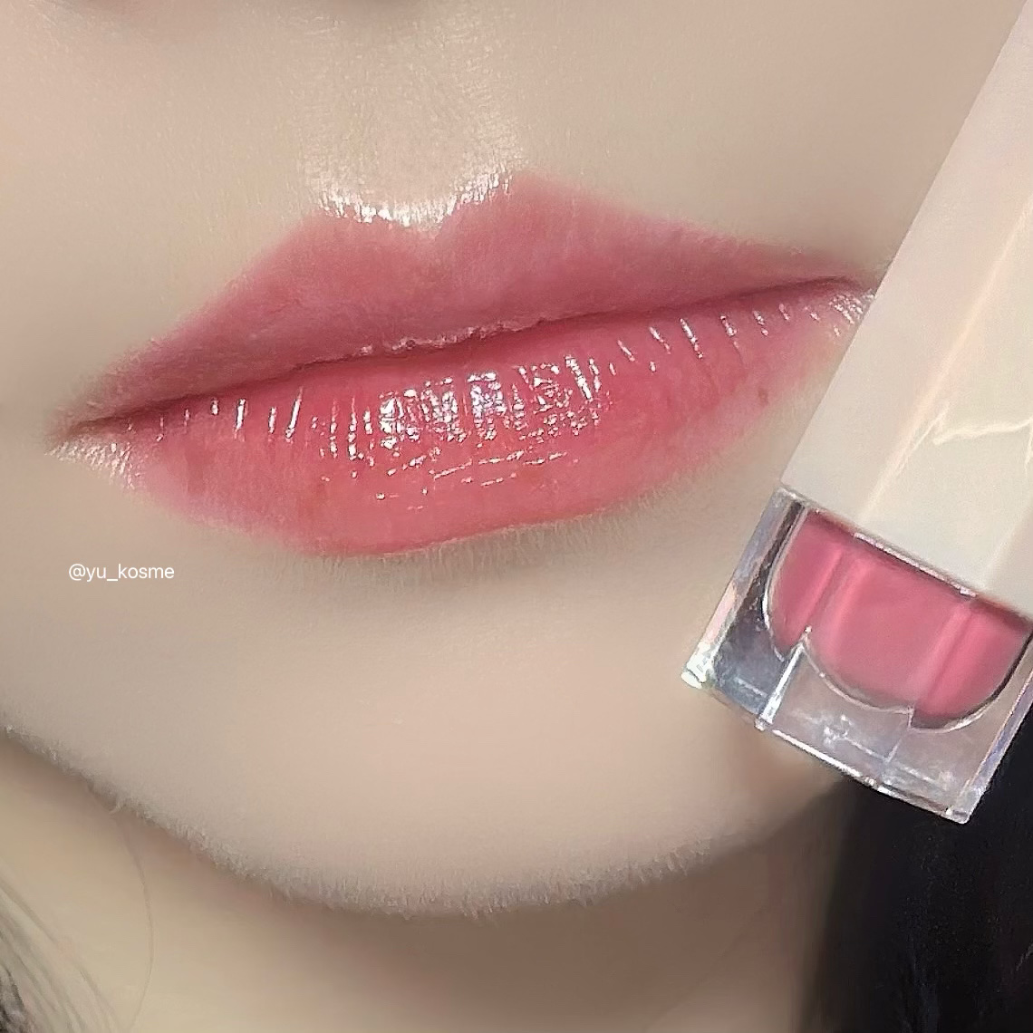 ブルーミングエディション サテングローリップ ステイン ラスト/DEAR DAHLIA/口紅を使ったクチコミ（3枚目）