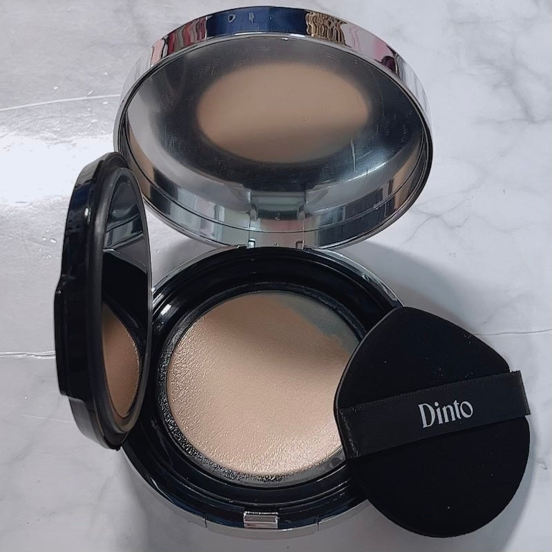 ブラーグローイクッション/Dinto/クッションファンデーションを使ったクチコミ(2枚目)