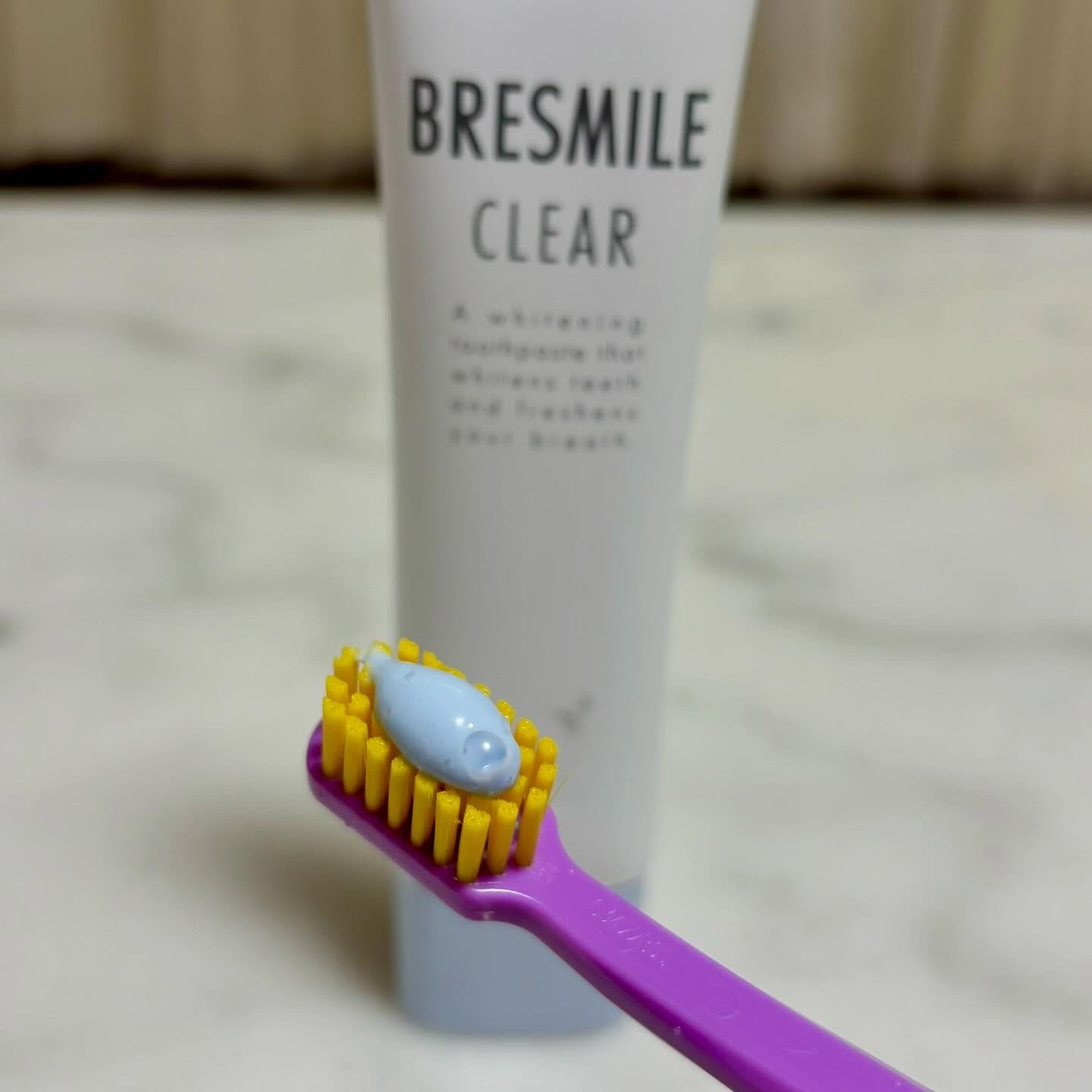 BRESMILE(ブレスマイル) ブレスマイルクリアのクチコミ「＼ブレスマイルクリア／ 
 
1本で口臭・ホワイトニングケアを叶えてくれる7種の有効成分が配合.....」（3枚目）