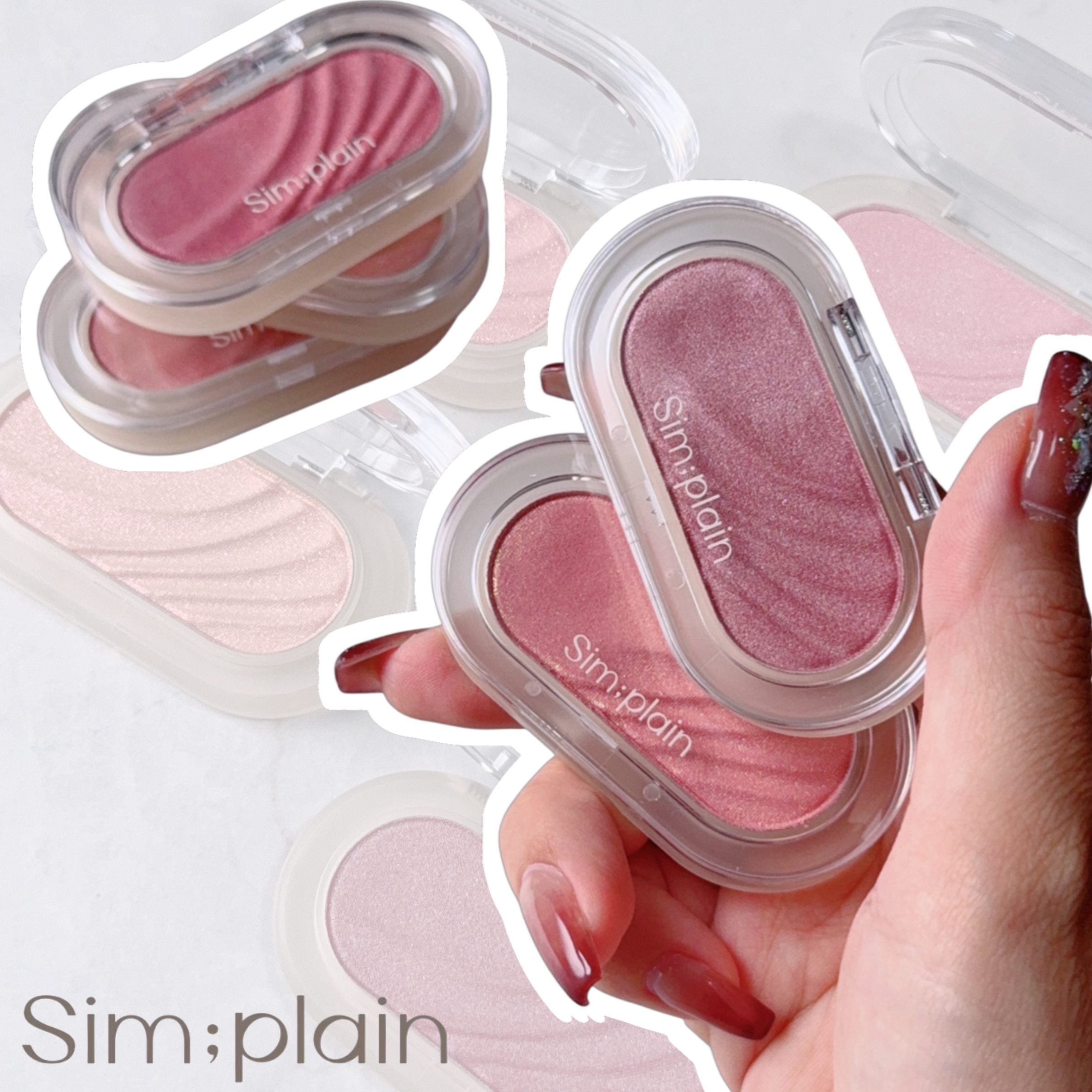 グリームオンチーク/Sim;plain/ジェル・クリームチークを使ったクチコミ（1枚目）