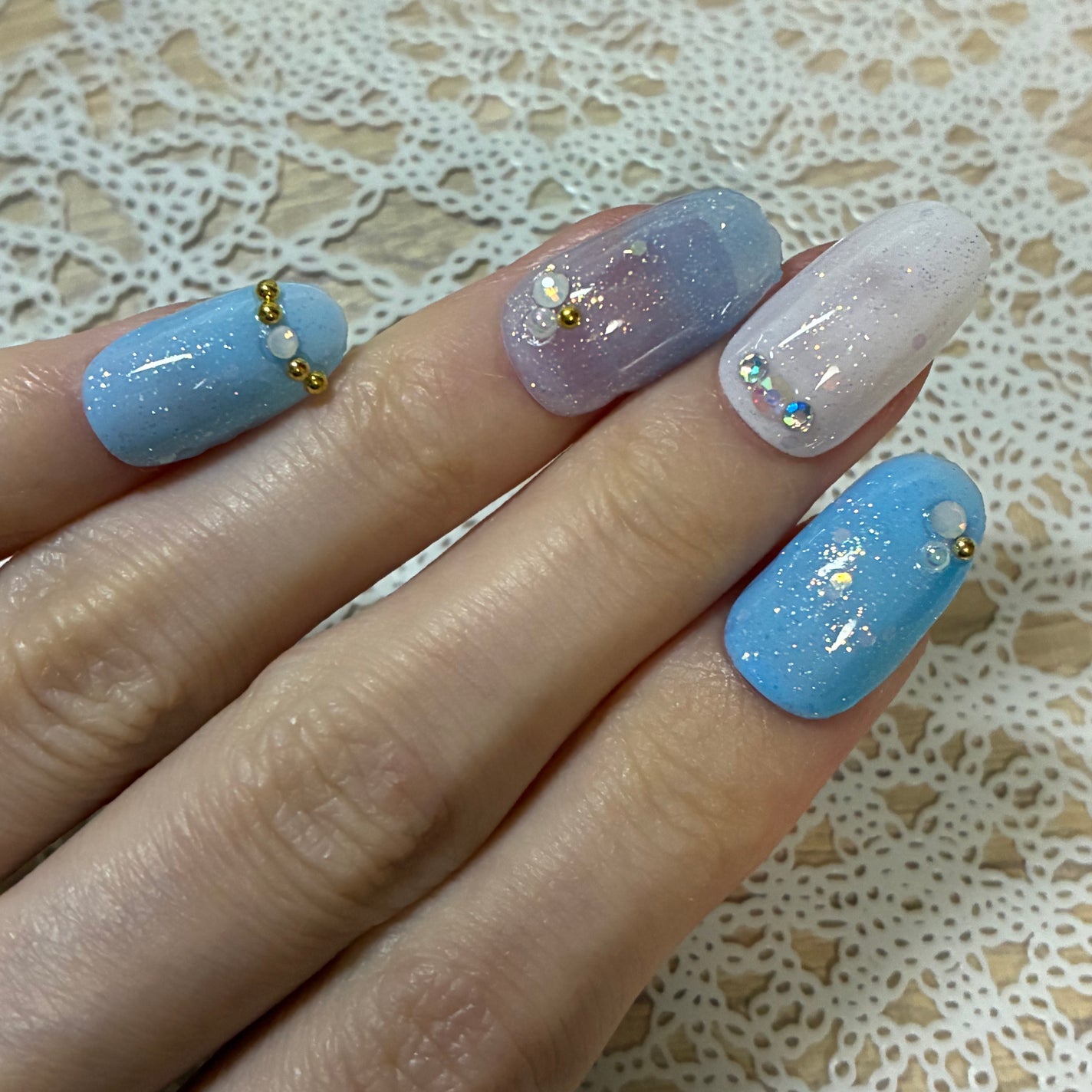 ジェルネイル(ライト対応)/セリア/ジェルネイルを使ったクチコミ(4枚目)