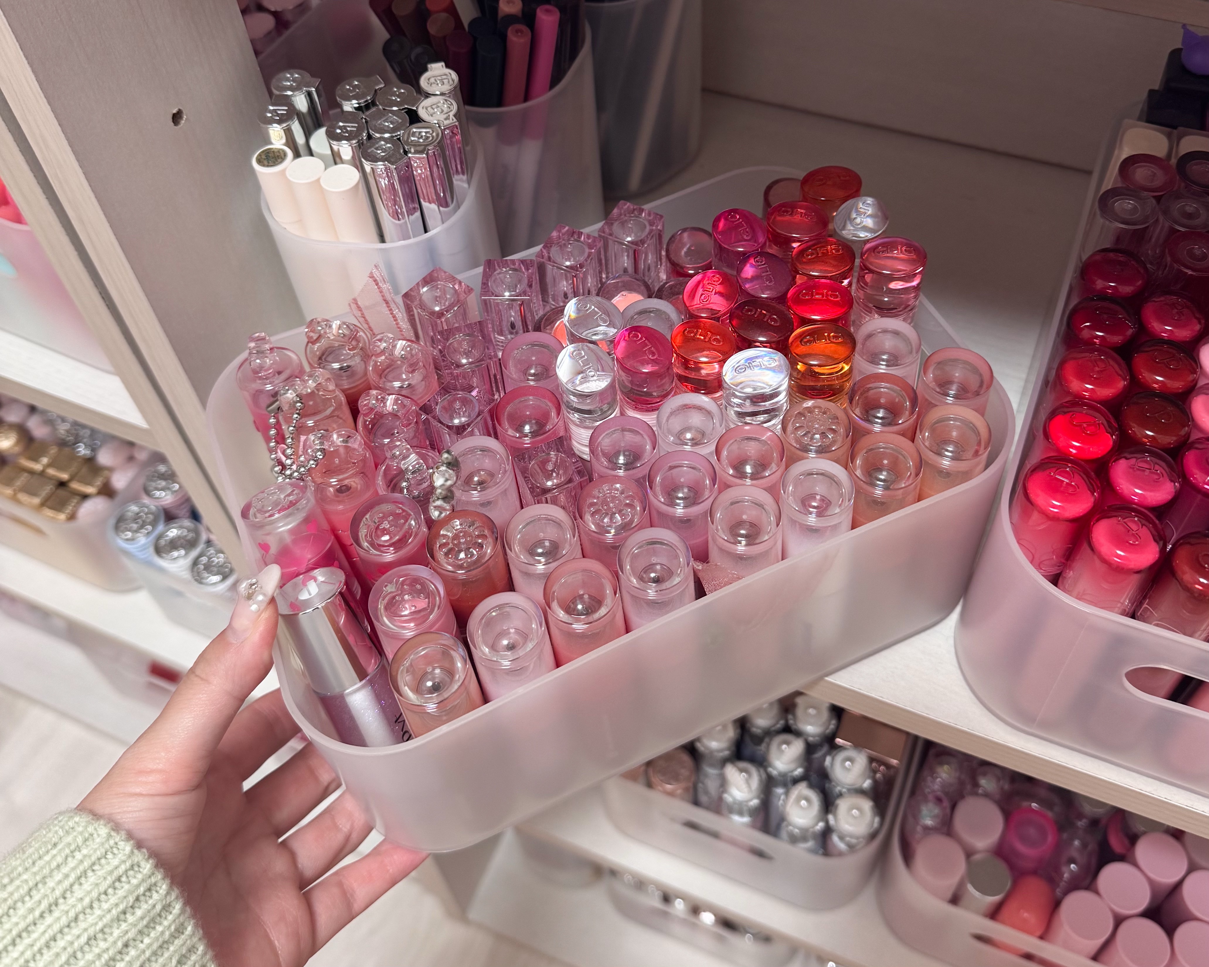 ポリプロピレン メイクボックス 1/2/無印良品/化粧ポーチを使ったクチコミ（2枚目）