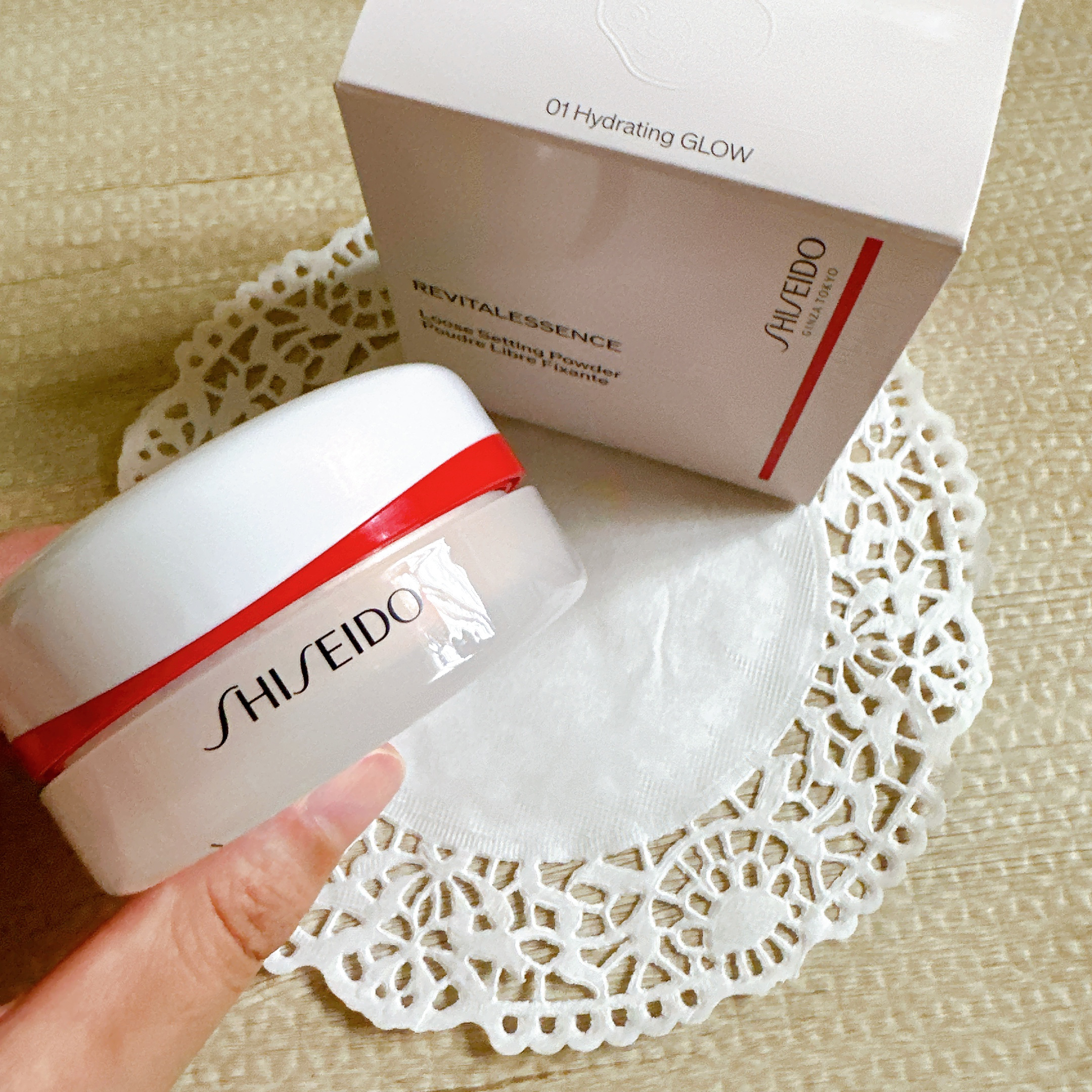 SHISEIDO エッセンス スキンセッティング パウダー 01 Hydrating GLOW/SHISEIDO/ルースパウダーを使ったクチコミ（2枚目）