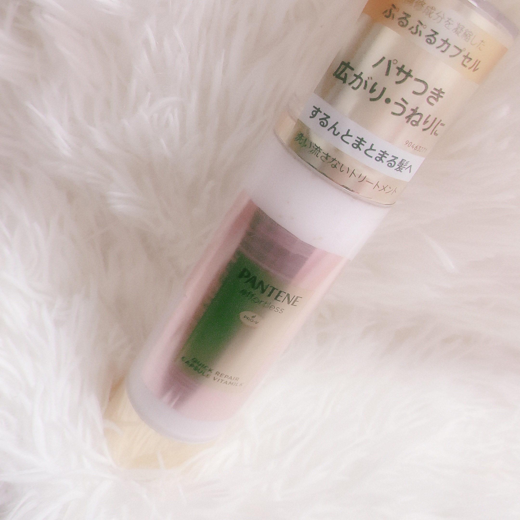 パンテーン エフォートレス クイック リペアー カプセル ヴィタミルク(洗い流さないトリートメント）/パンテーン/ヘアミルクを使ったクチコミ（1枚目）