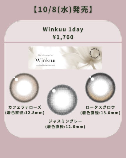 Winkuu 1day/Winkuu/ワンデー(1DAY)カラコンを使ったクチコミ(2枚目)