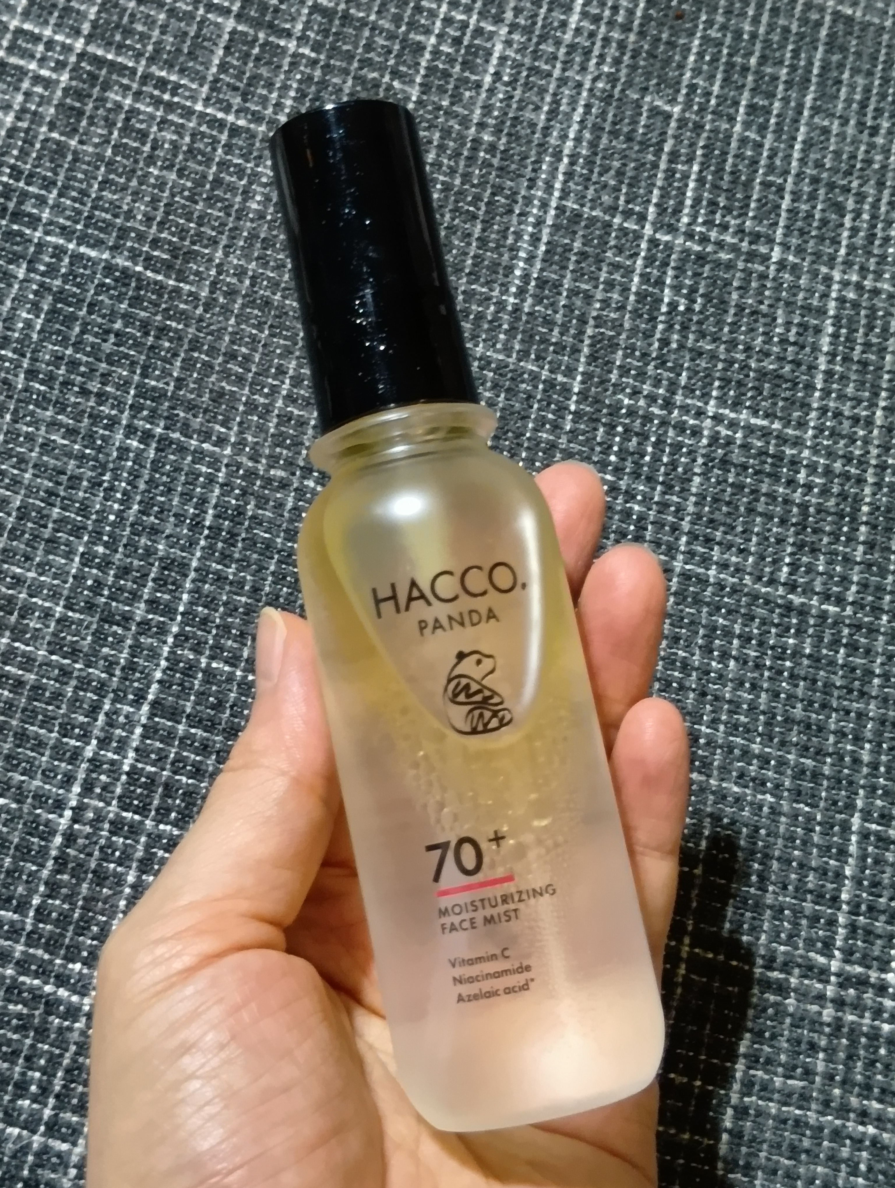 ハッコウパンダ メイクの上から発酵保湿ミスト/HACCO.PANDA/ミスト状化粧水を使ったクチコミ（1枚目）