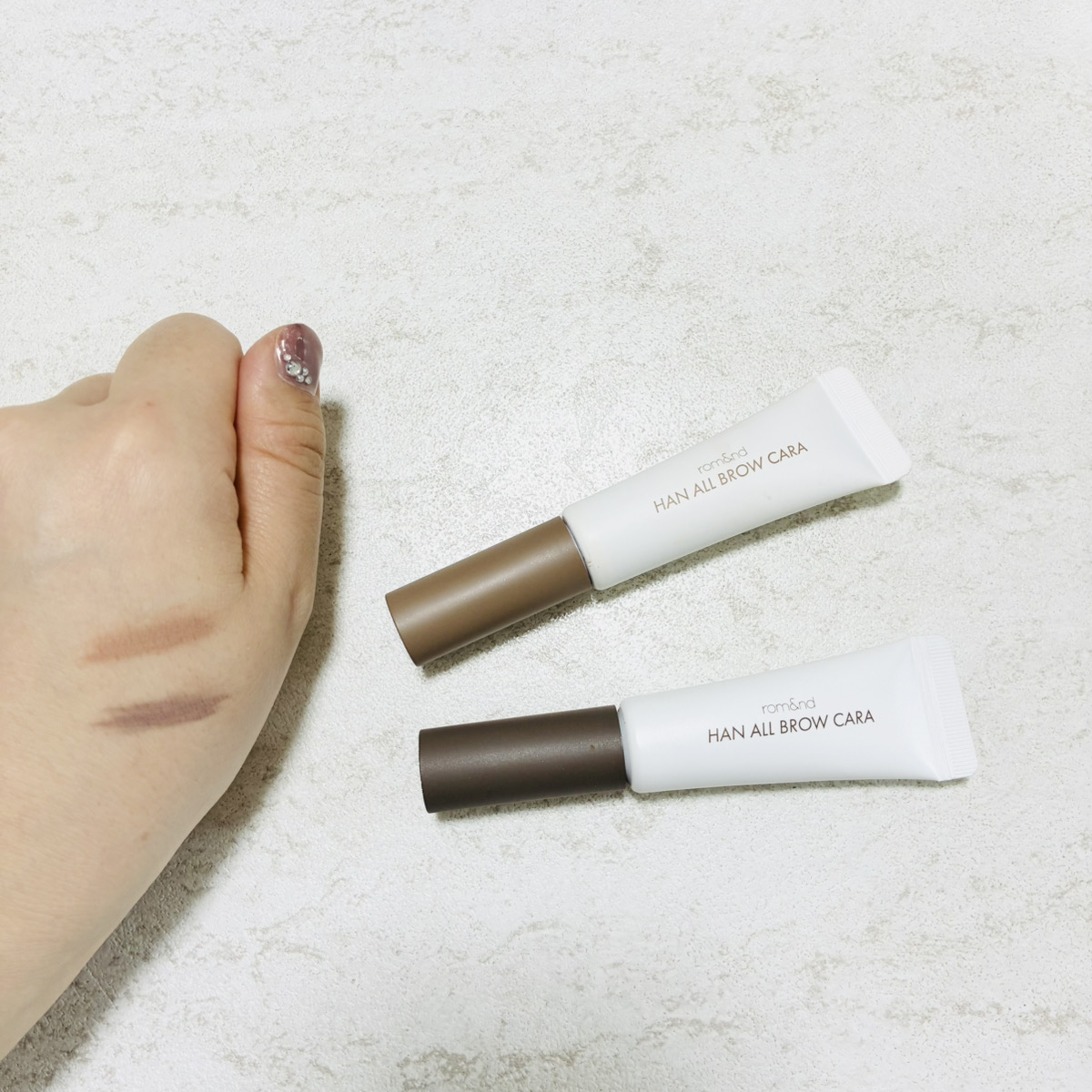ハンオールブロウカラ/rom&nd/眉マスカラを使ったクチコミ（1枚目）