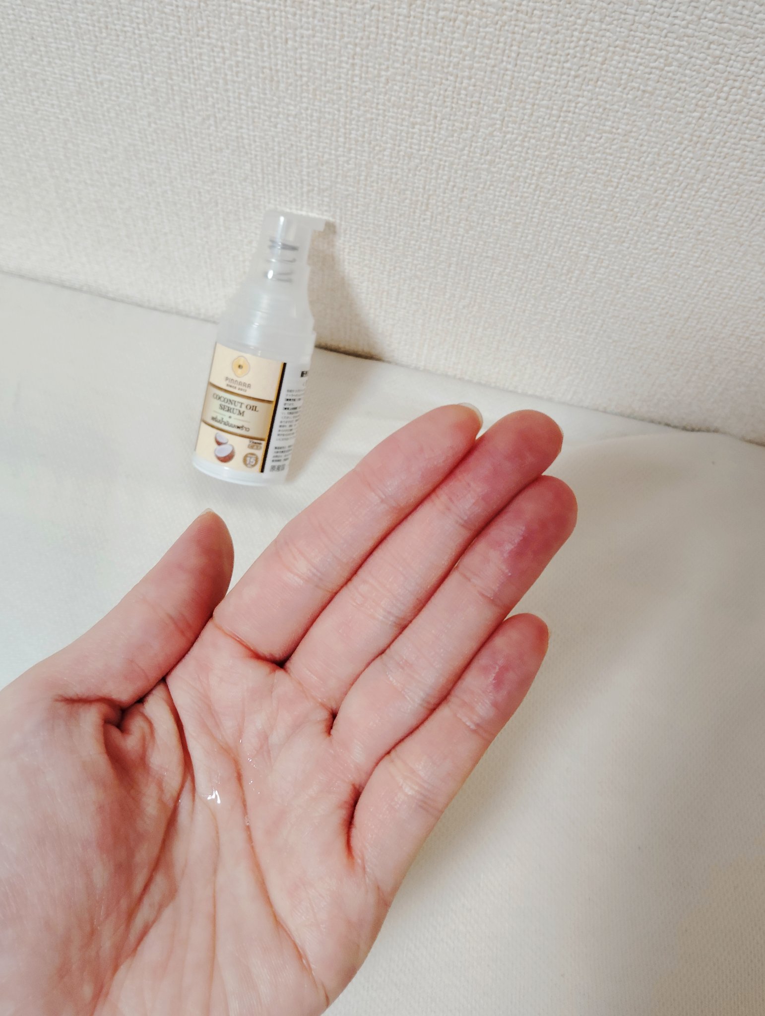 ココナッツオイルセラム/PINNARA/美容液を使ったクチコミ（2枚目）