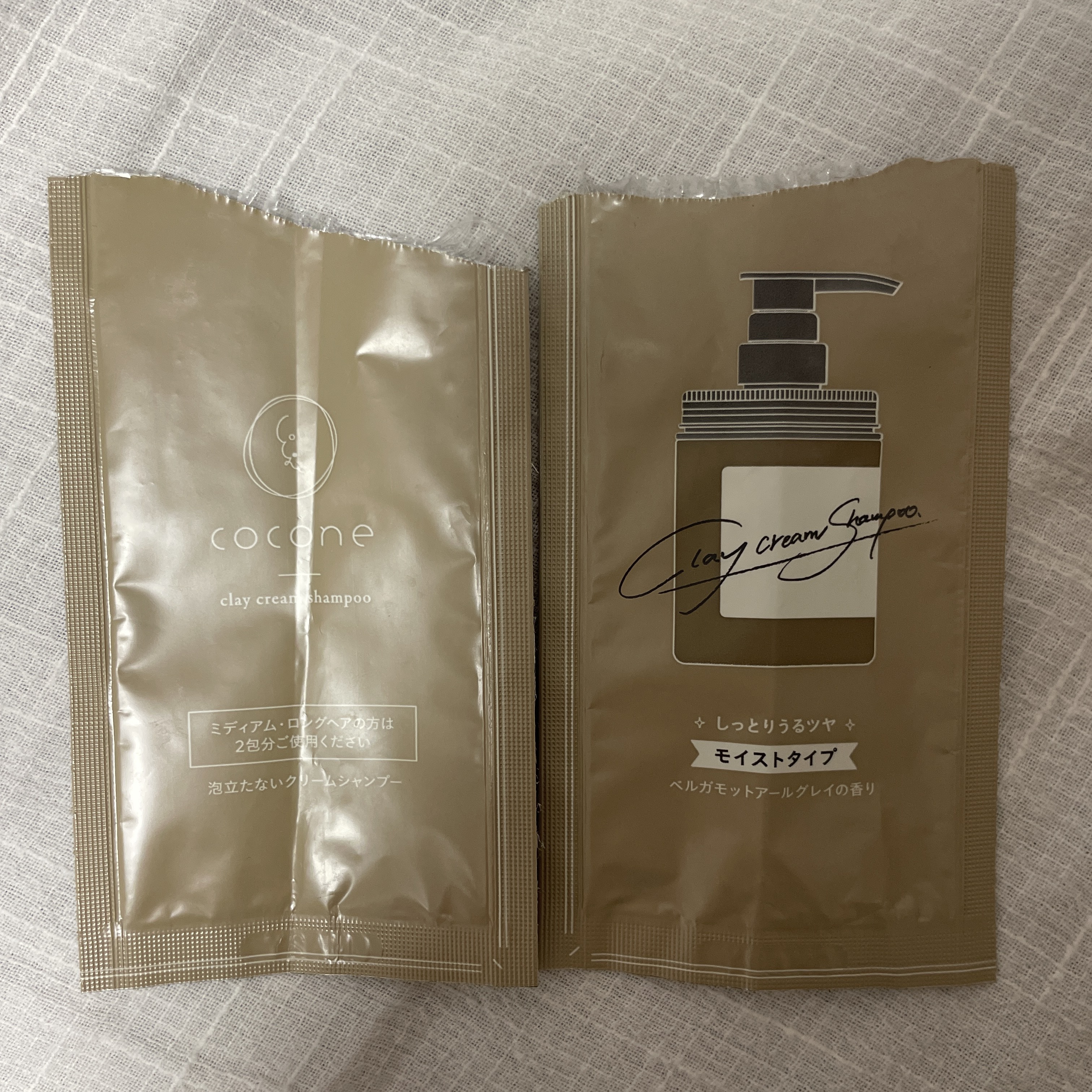 クレイクリームシャンプー（モイスト） トライアル（22g）/cocone/市販シャンプーを使ったクチコミ（1枚目）