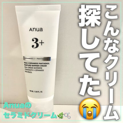 3セラミドパンテノールモイスチャーバリアクリーム/Anua/フェイスクリームを使ったクチコミ(1枚目)