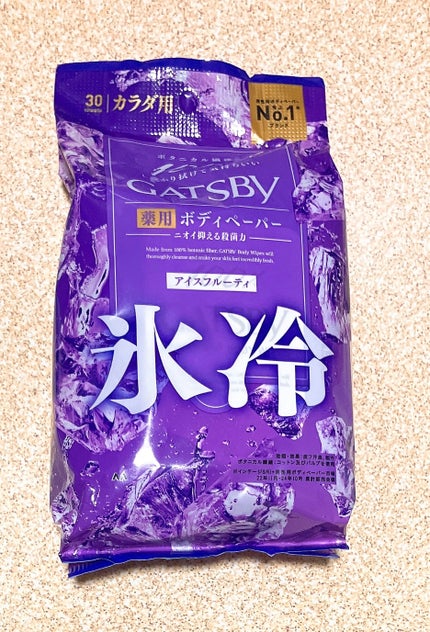 アイスデオドラントボディペーパー アイスフルーティ/ギャツビー/ボディシートを使ったクチコミ(1枚目)