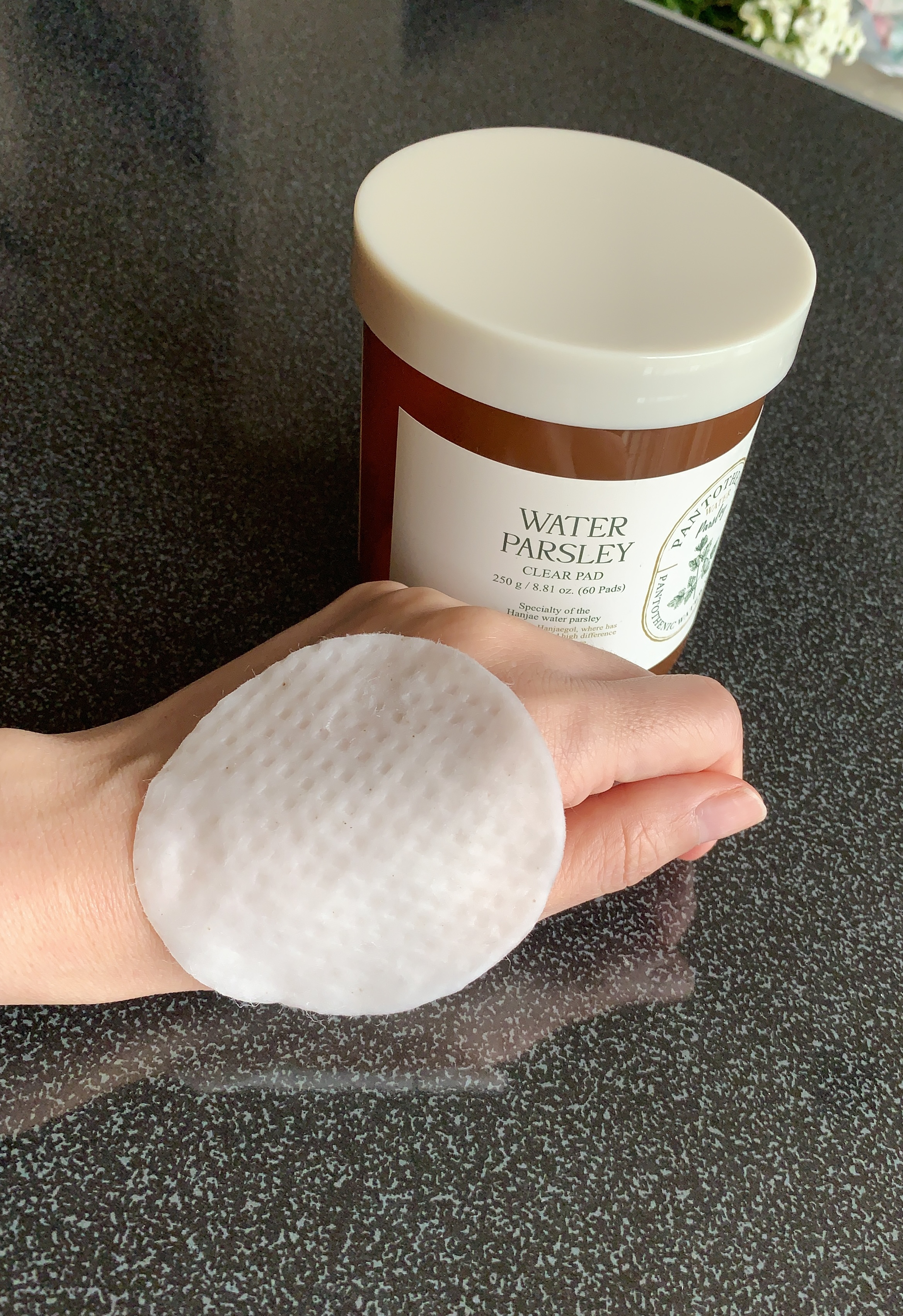 パントテン ウォーターパセリ クリアパッド/SKINFOOD/トナーパッドを使ったクチコミ（2枚目）