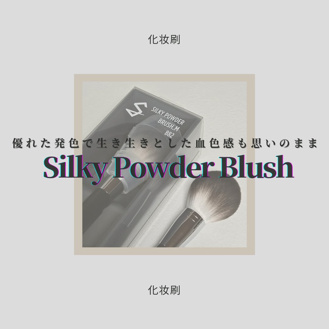 Sシルキーパウダーブラシ (M)882/fillimilli/メイクブラシを使ったクチコミ（1枚目）