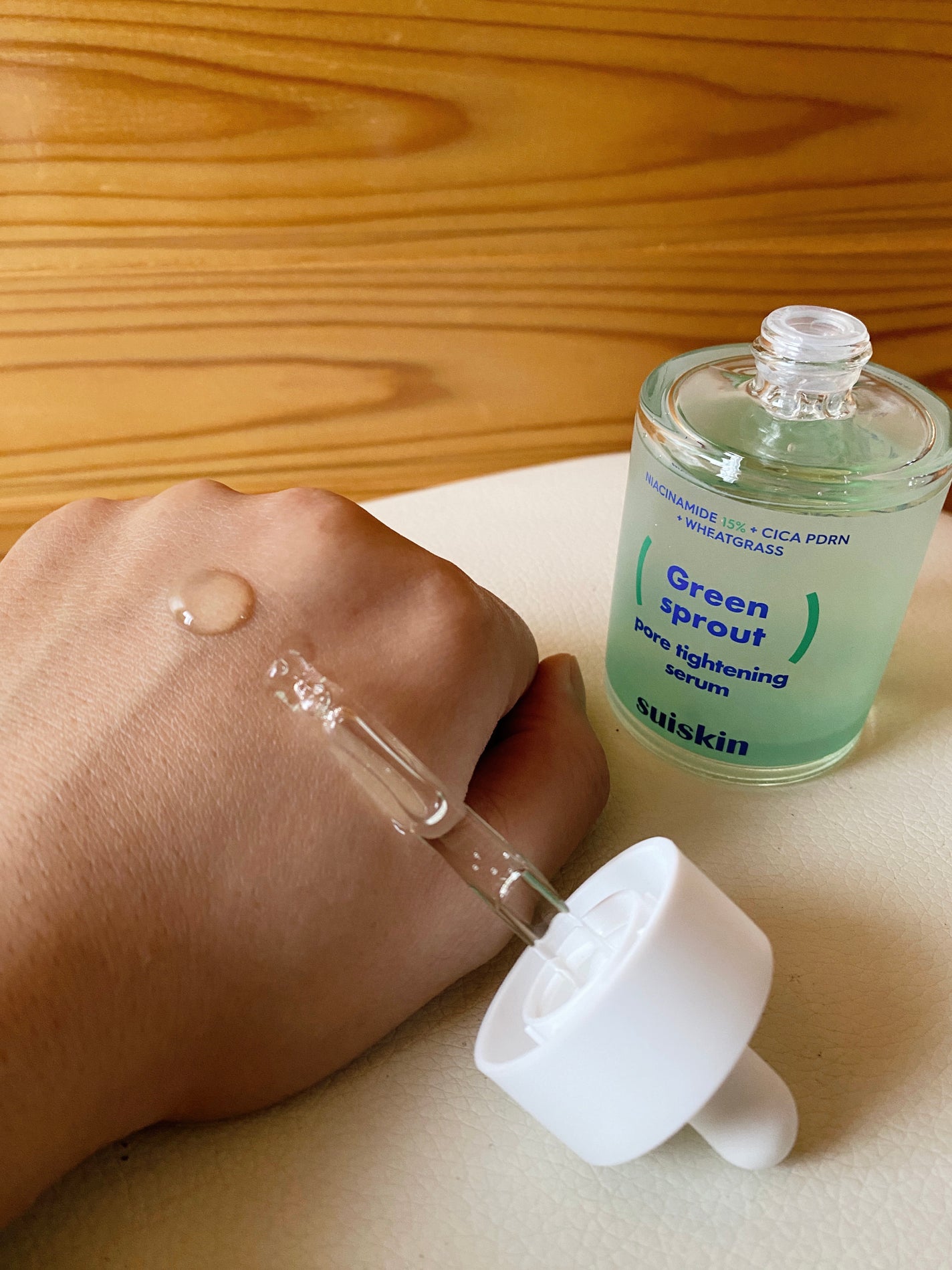 若芽ポアタイトニングセラム/suiskin/美容液を使ったクチコミ(2枚目)