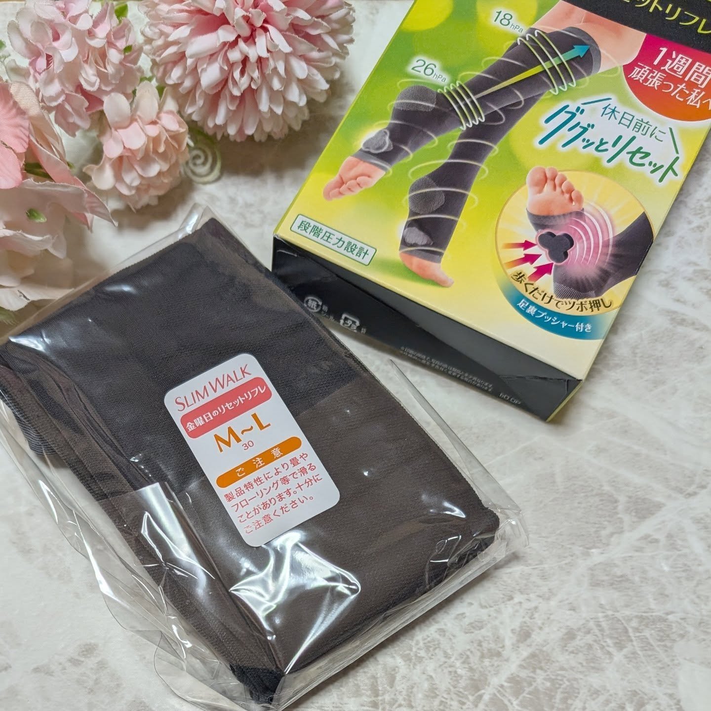 スリムウォーク® 金曜日のリセットリフレ/SLIMWALK/着圧ソックス・レギンスを使ったクチコミ（3枚目）