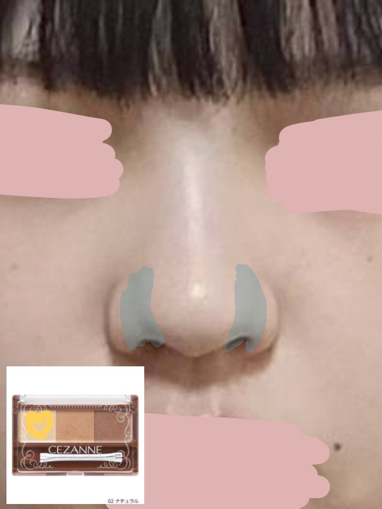 ノーズ&アイブロウパウダー/CEZANNE/パウダーアイブロウを使ったクチコミ(5枚目)