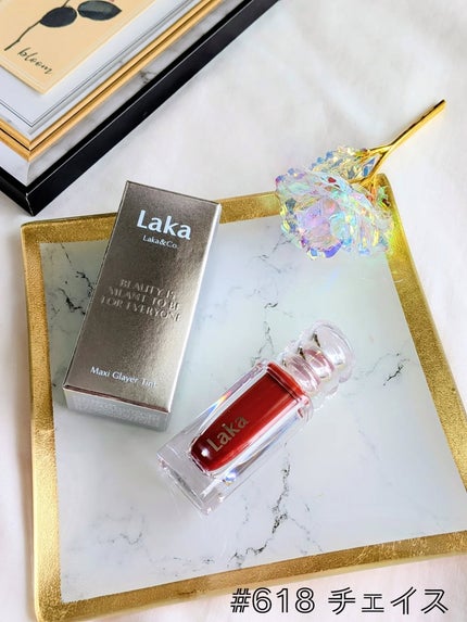 ラカ マキシグレイヤーティント/Laka/リップティントを使ったクチコミ(5枚目)