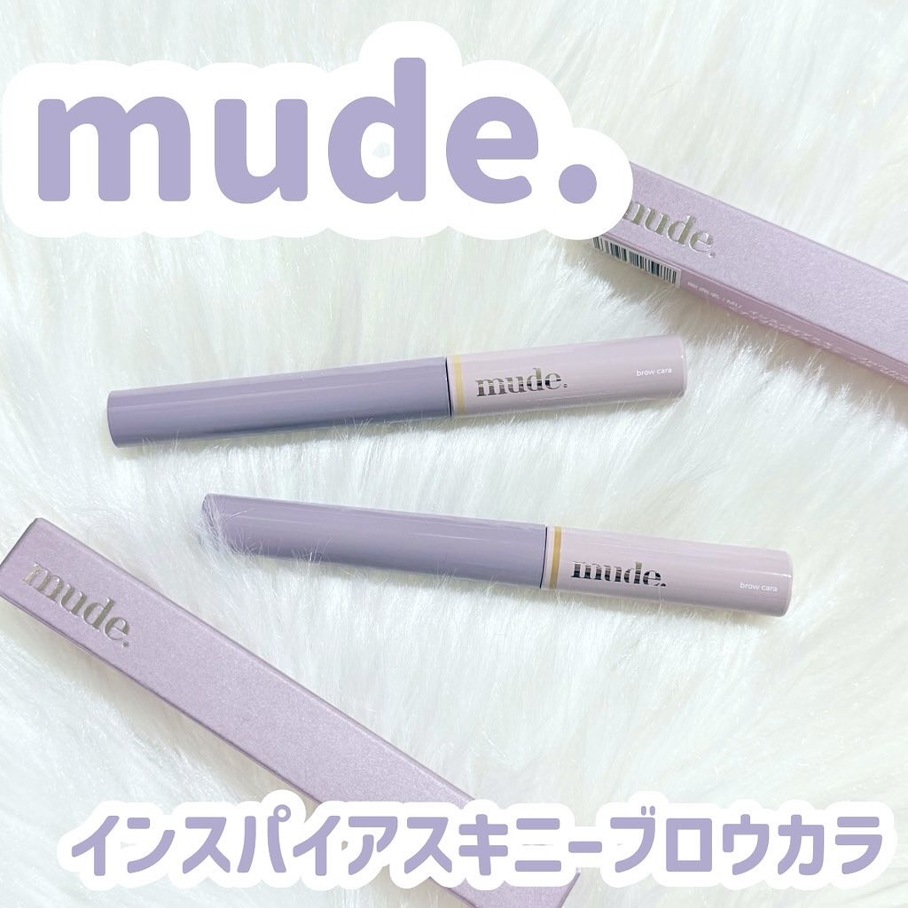 インスパイアスキニーブロウカラ/mude./眉マスカラを使ったクチコミ（1枚目）