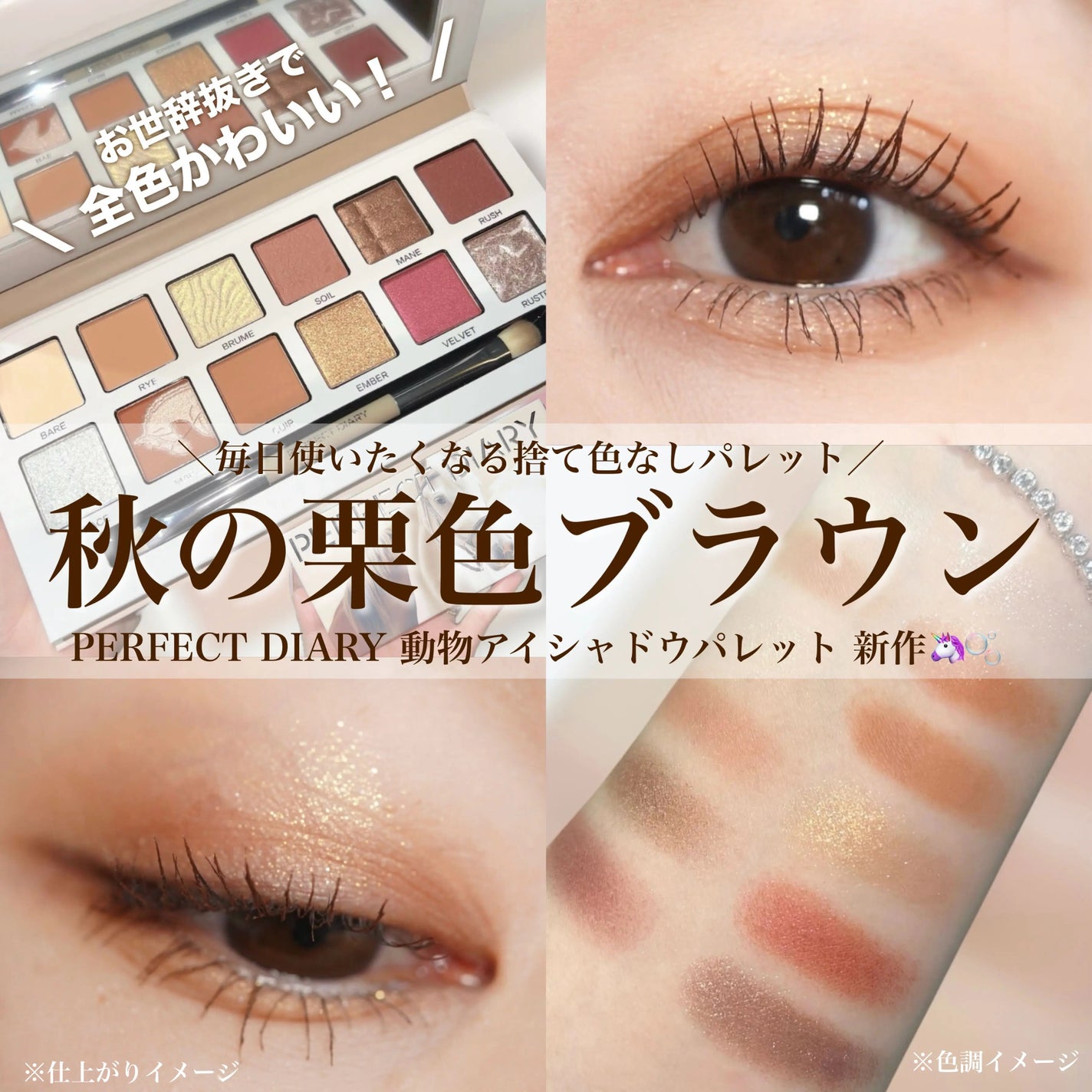 エクスプローラ12色 動物アイシャドウパレット/PERFECT DIARY/アイシャドウパレットを使ったクチコミ(1枚目)
