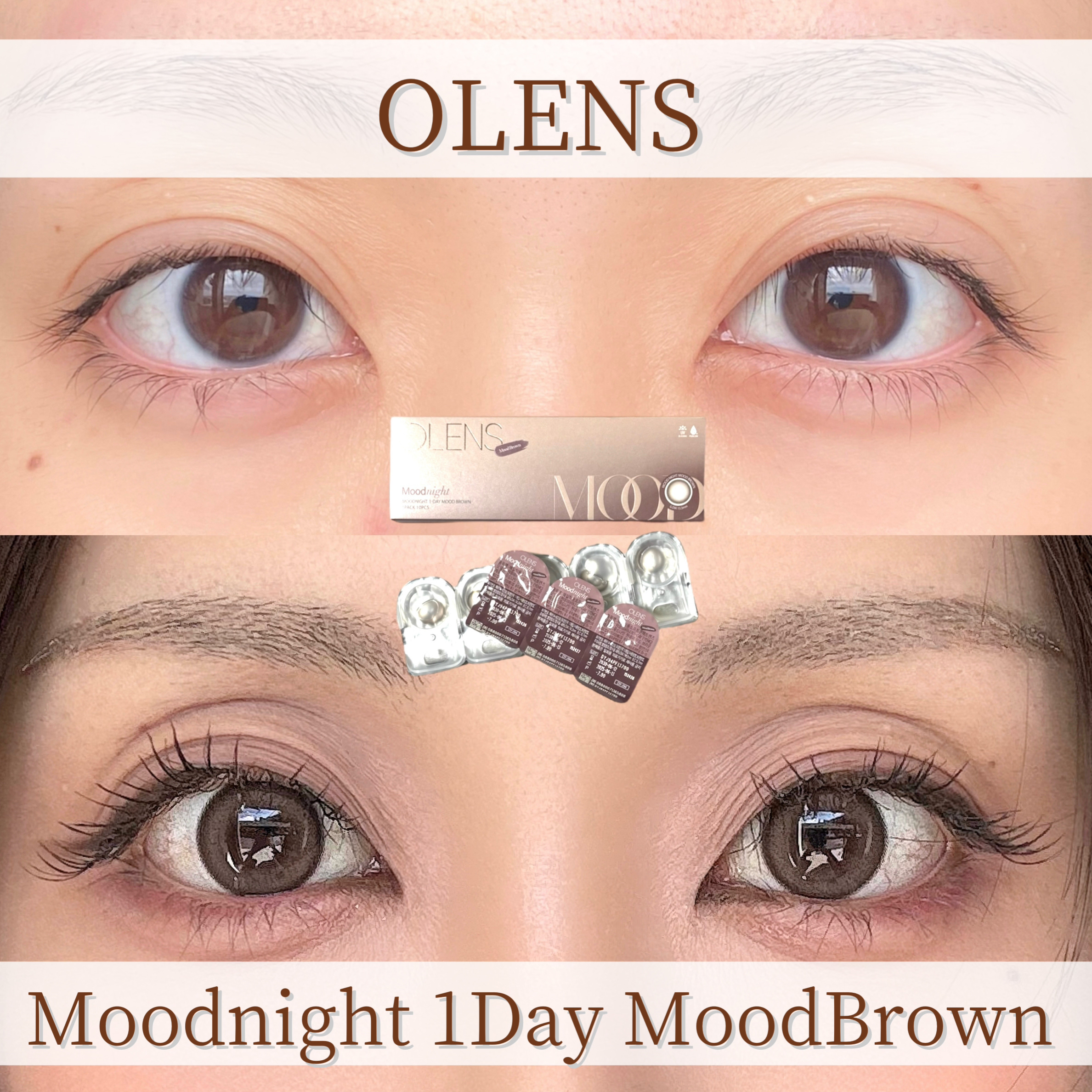 Moodnight 1day/OLENS/ワンデー（１DAY）カラコンを使ったクチコミ（1枚目）