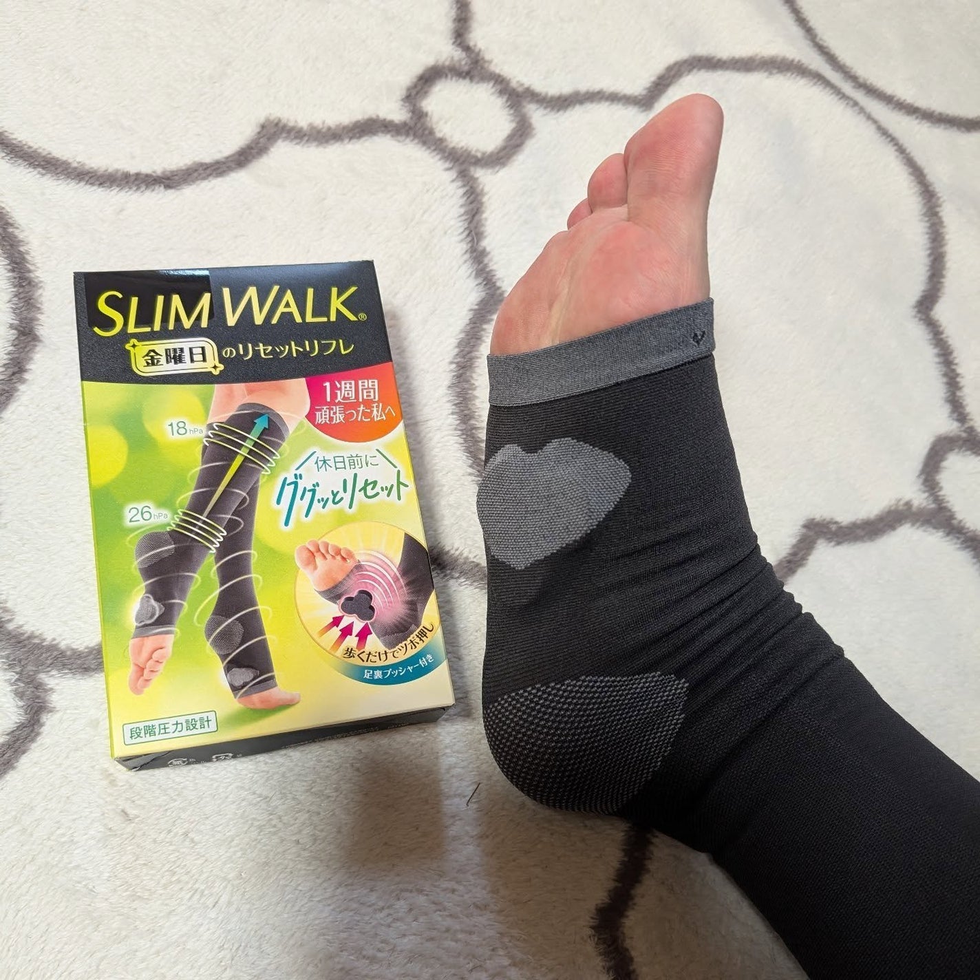 スリムウォーク® 金曜日のリセットリフレ/SLIMWALK/着圧ソックス・レギンスを使ったクチコミ(7枚目)