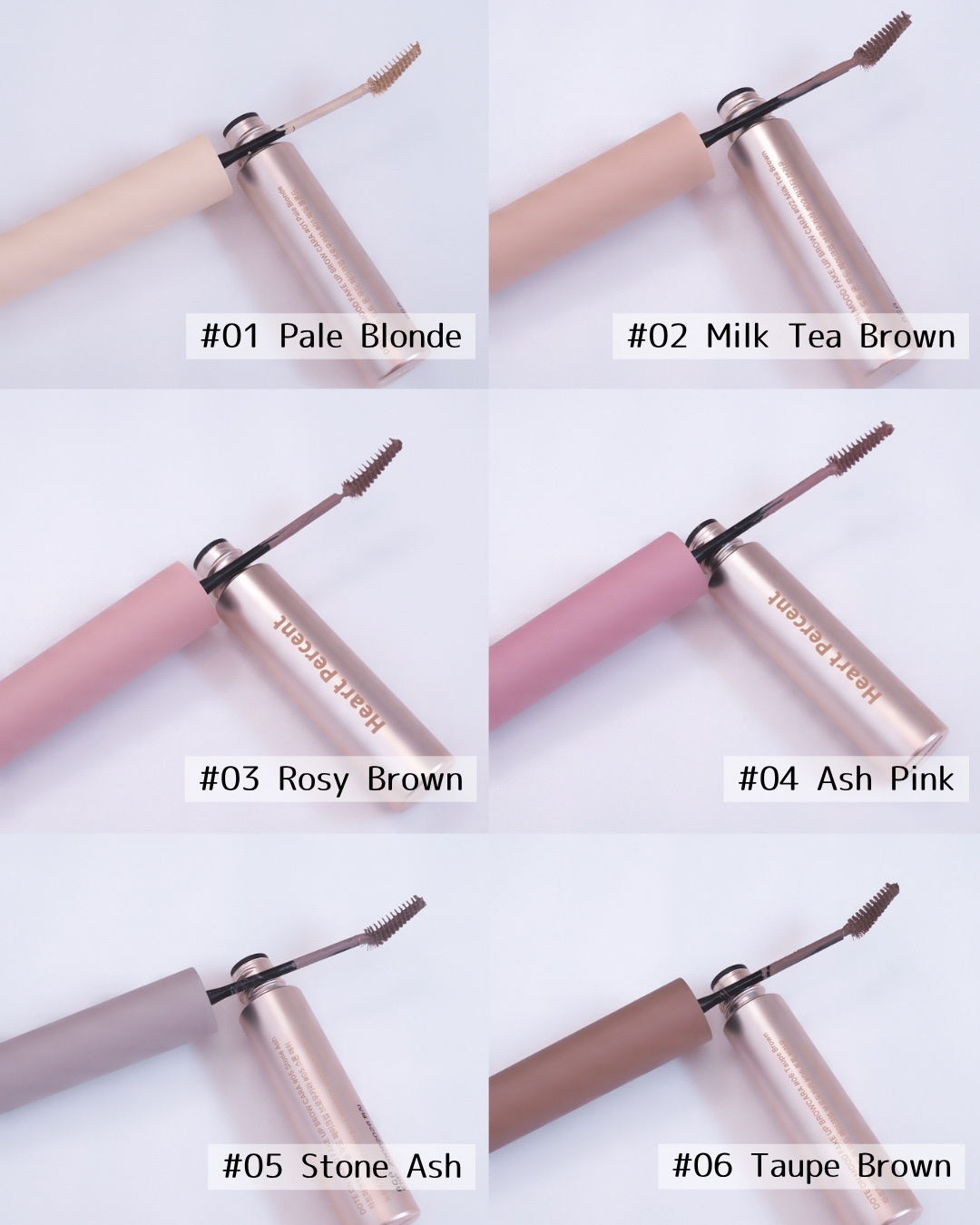 ドットオンムード フェイクアップ ブロウカラー/Heart Percent/眉マスカラを使ったクチコミ（2枚目）