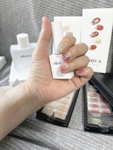 セミキュアジェルネイル(ハンド)/ohora/ネイルシールを使ったクチコミ(8枚目)