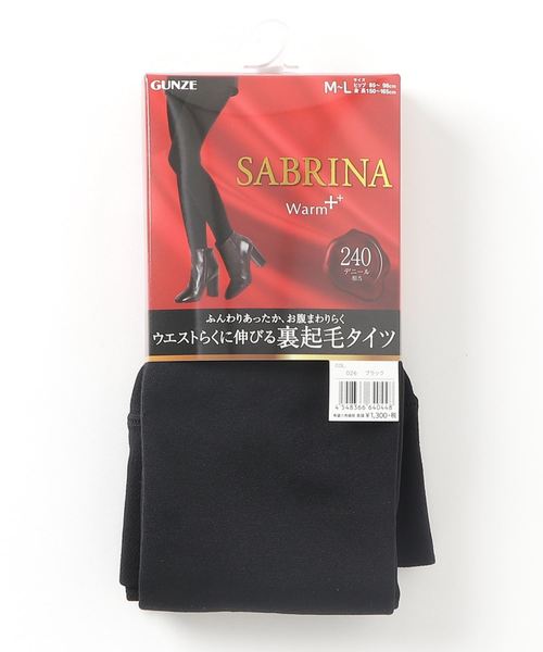 SABRINA サブリナ Warm＋ 240デニール 裏起毛タイツ