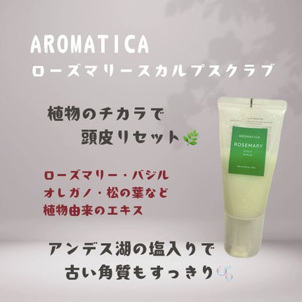 ローズマリー スカルプ スクラブ/AROMATICA/ヘッドスクラブを使ったクチコミ(1枚目)