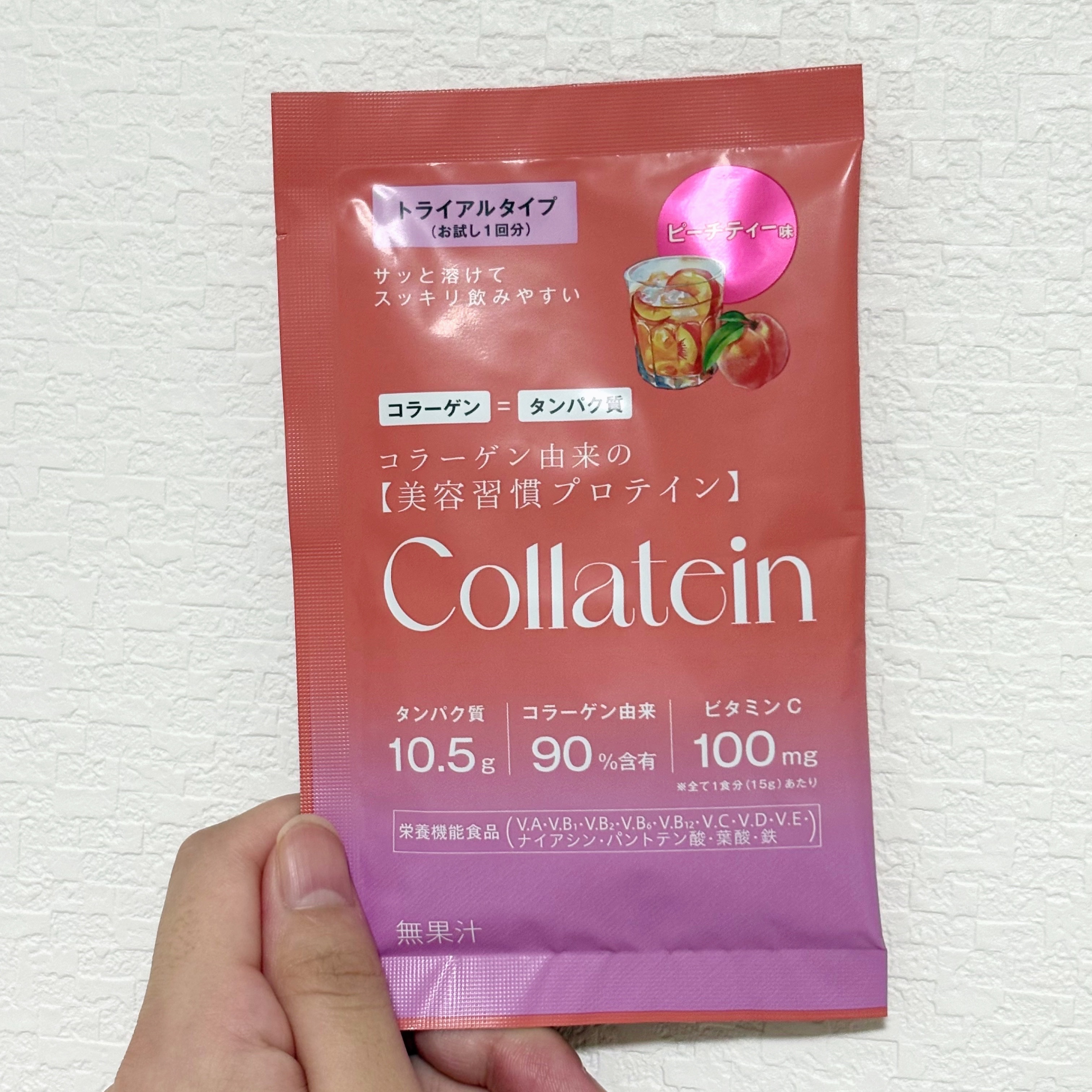 コラテイン コラーゲンプロテイン ピーチティー味/Collatein/その他プロテインを使ったクチコミ（1枚目）