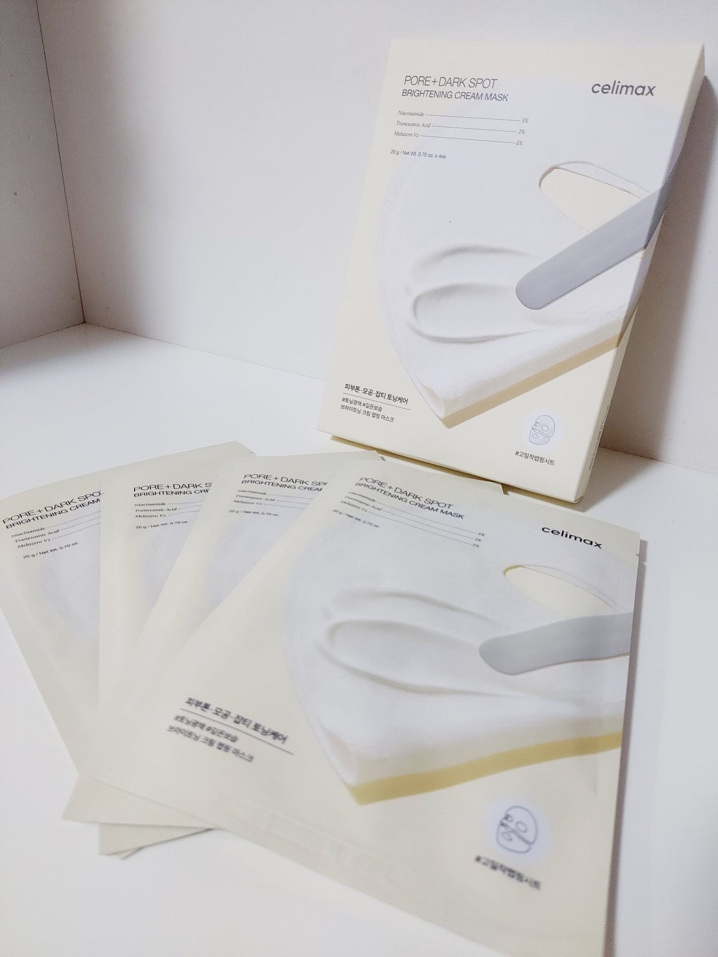 ポアブライトニングシミケアクリームラッピングパック/celimax/シートマスク・パックを使ったクチコミ(5枚目)