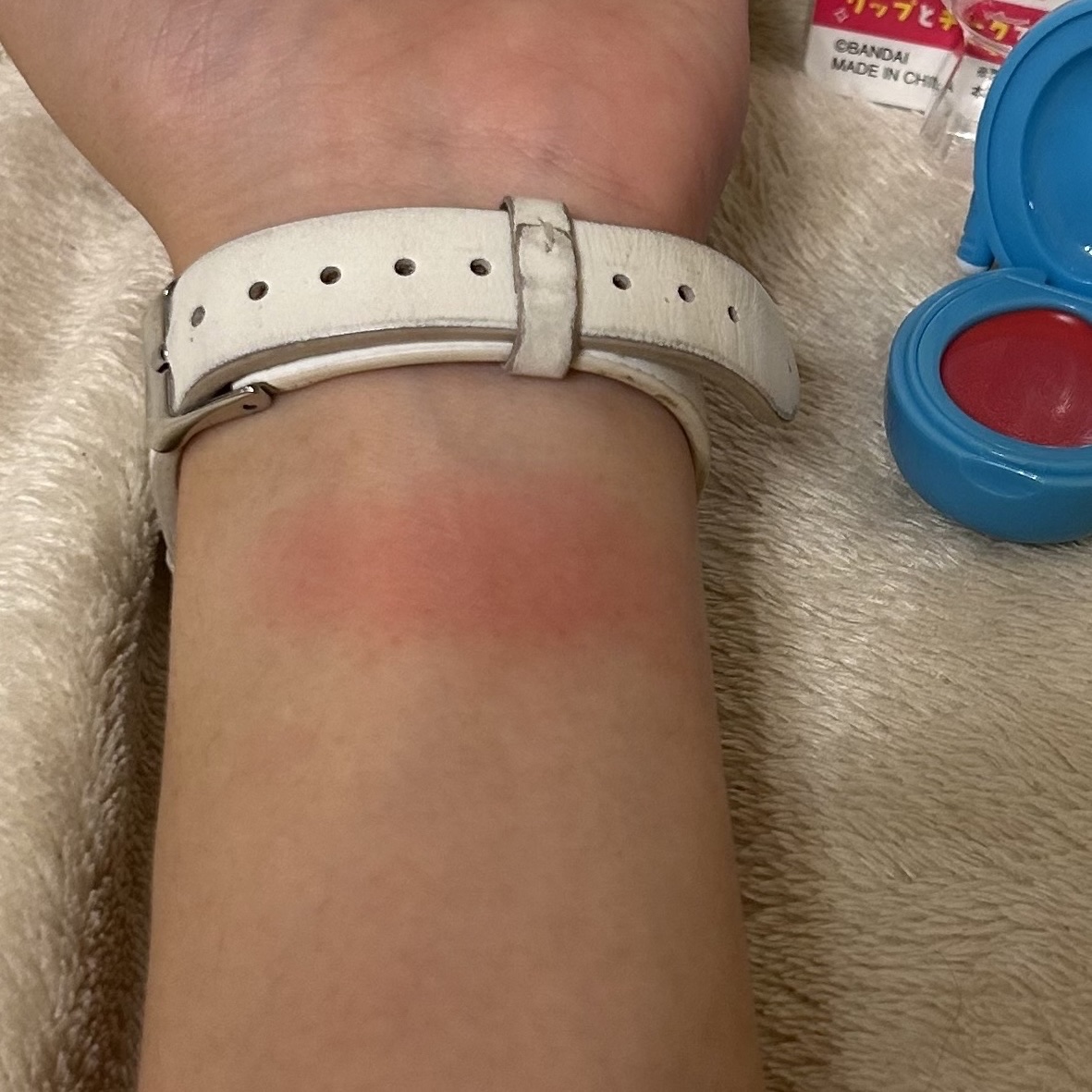 たまごっち カスタム!!リップ＆チーク ケーたま　みずいろ（カラー・ルビーレッド）/クレアボーテ/ジェル・クリームチークを使ったクチコミ（3枚目）