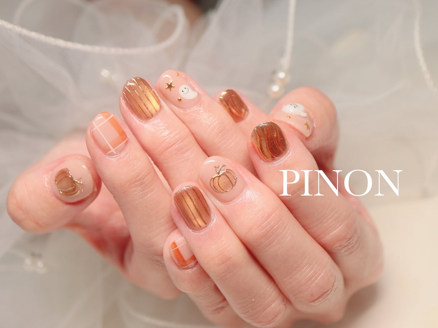 shino on LIPS 「お持ち込みデザインアレンジ☺︎♡粒子の細かいオレンジマグ私のお..」(3枚目)